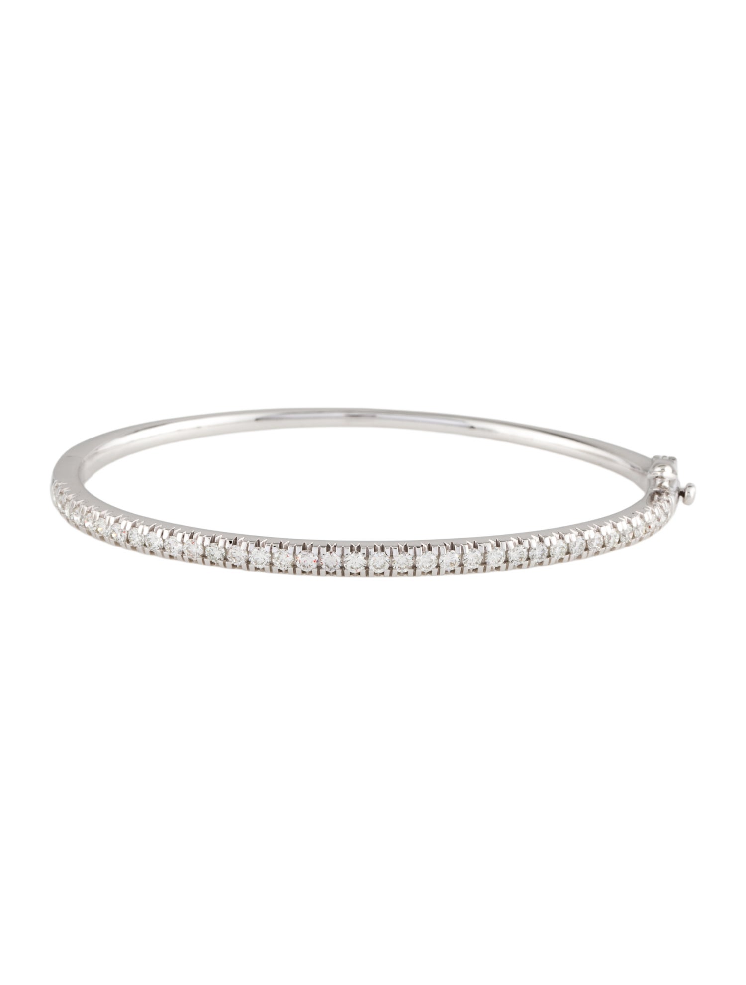 Bracelet 14K 1.57ctw Diamond Hinged Bangle