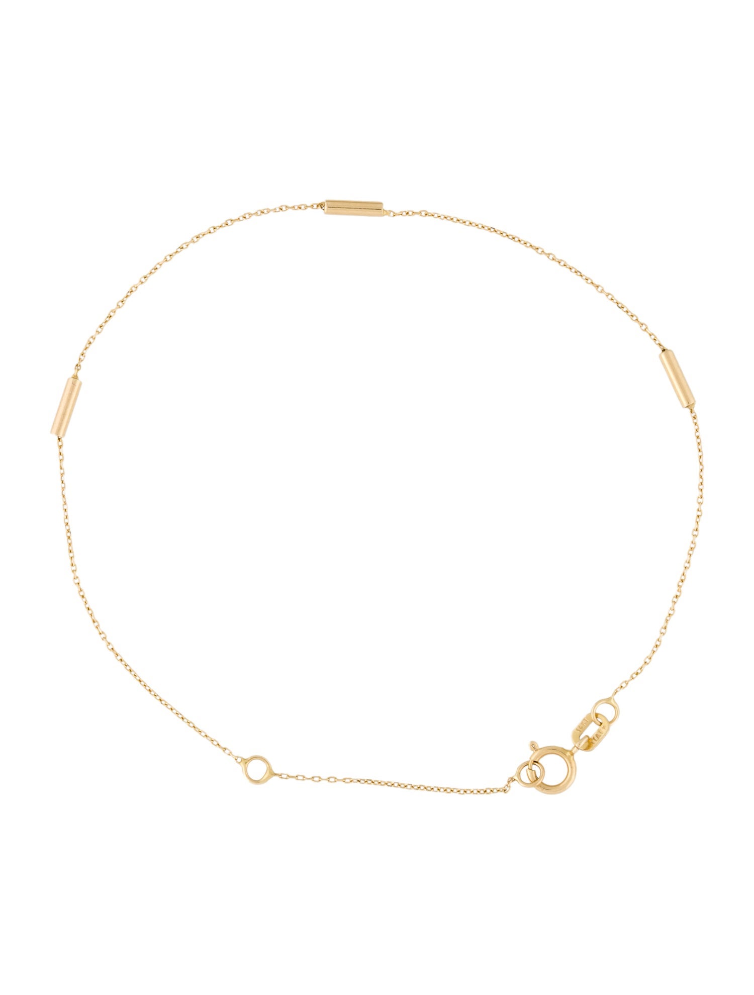 Bracelet 14K Tube Station Bracelet