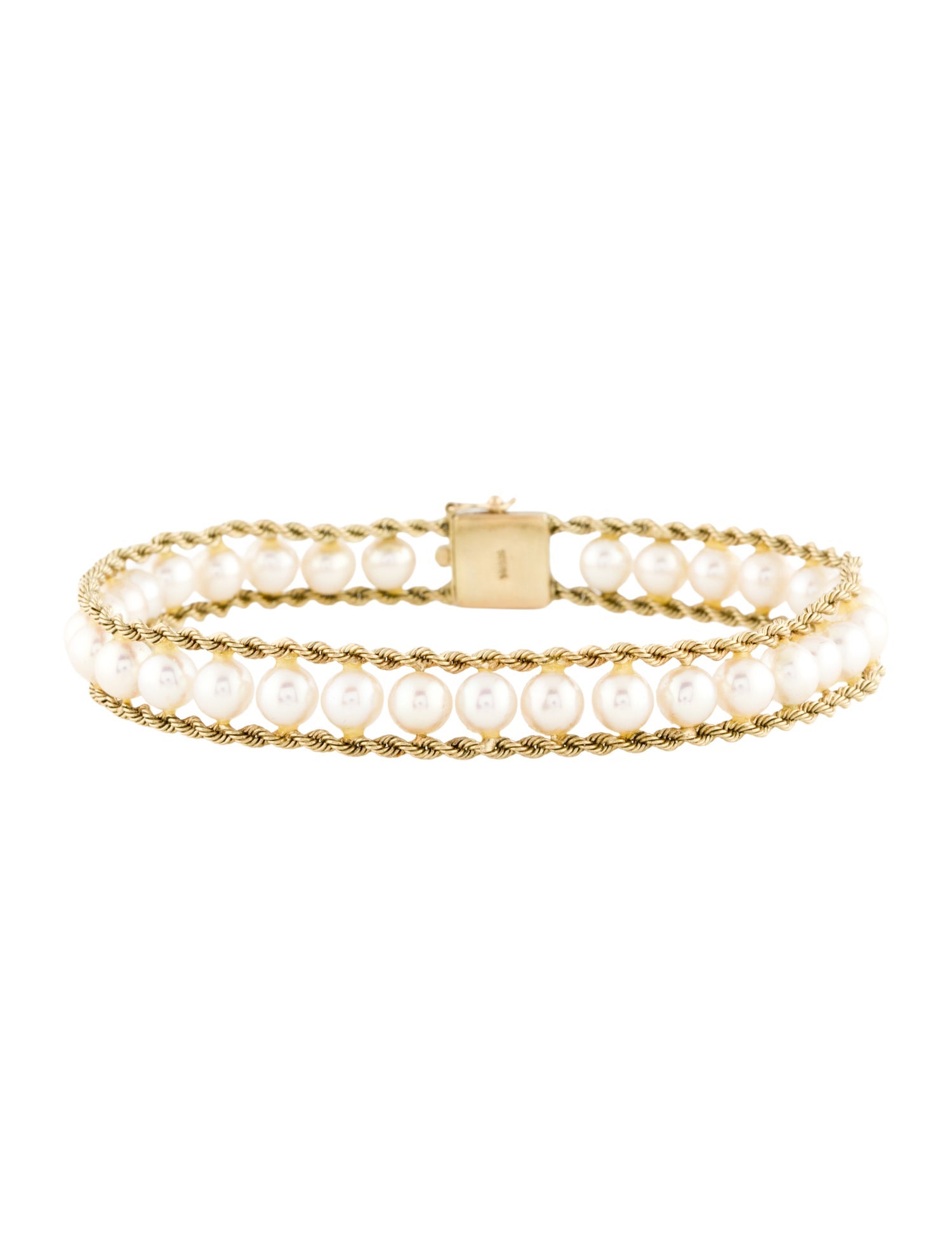Bracelet 14K Pearl Link