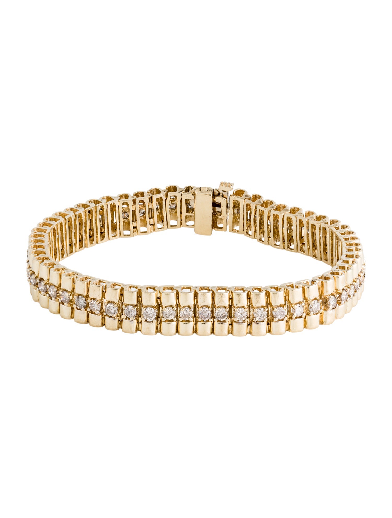 Bracelet 14K 2.47ctw Diamond Link