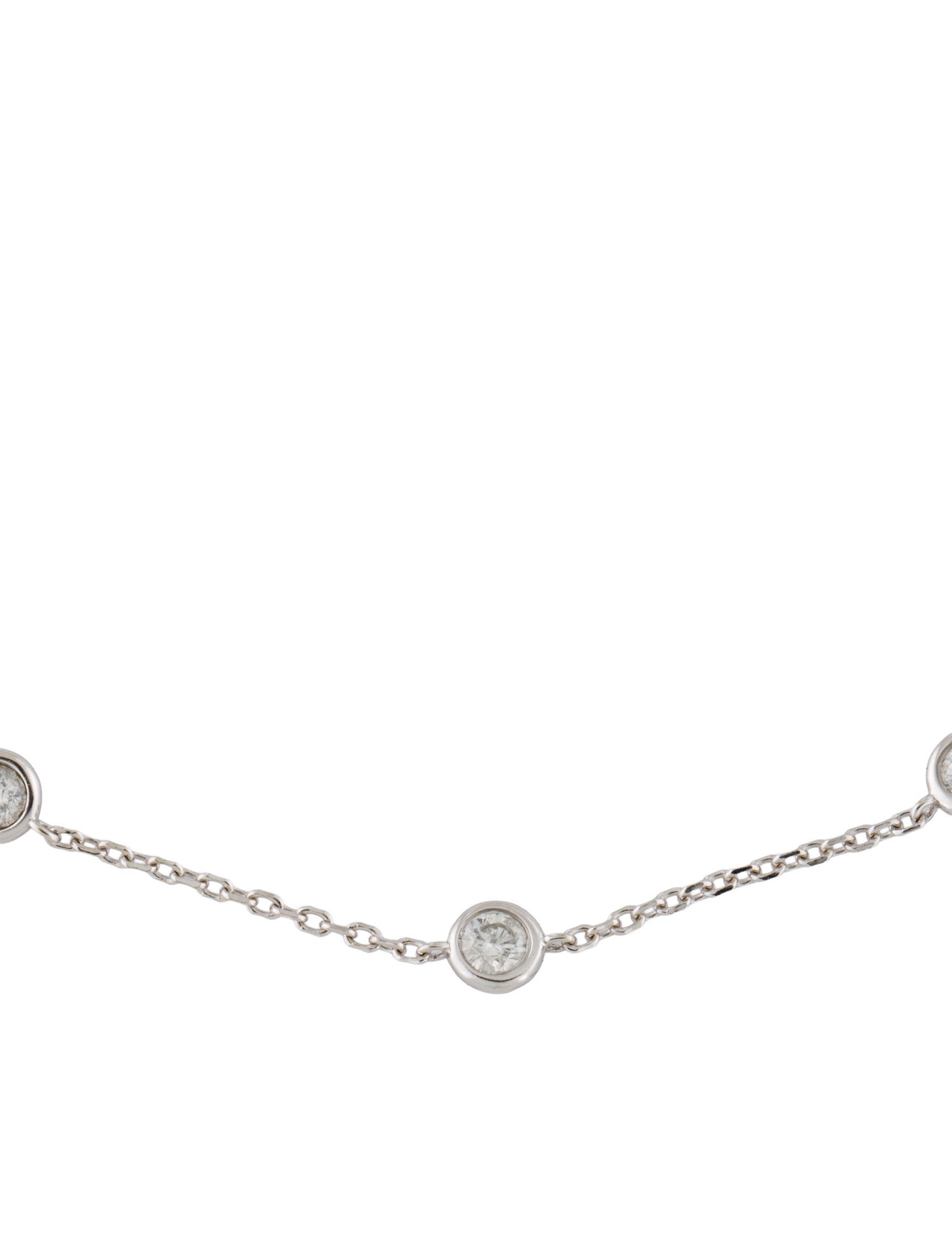Bracelet 14K Diamond Station Anklet