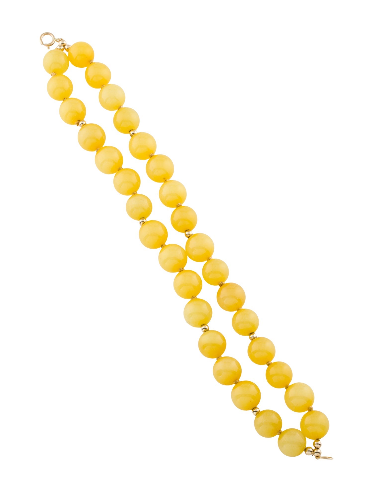 Bracelet 14K Dyed Quartzite Double Strand Bead