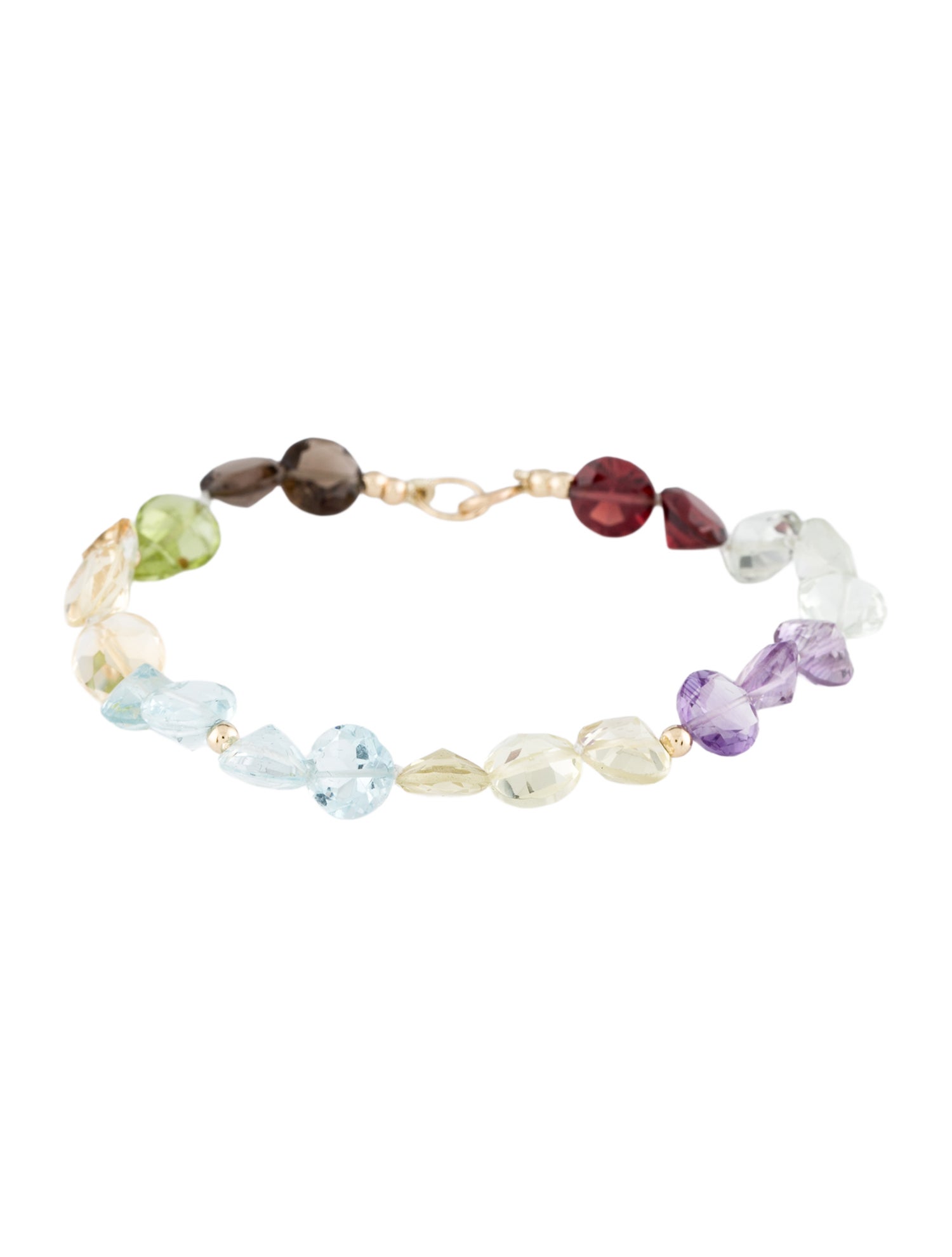 Bracelet 14K Multi-Stone Link