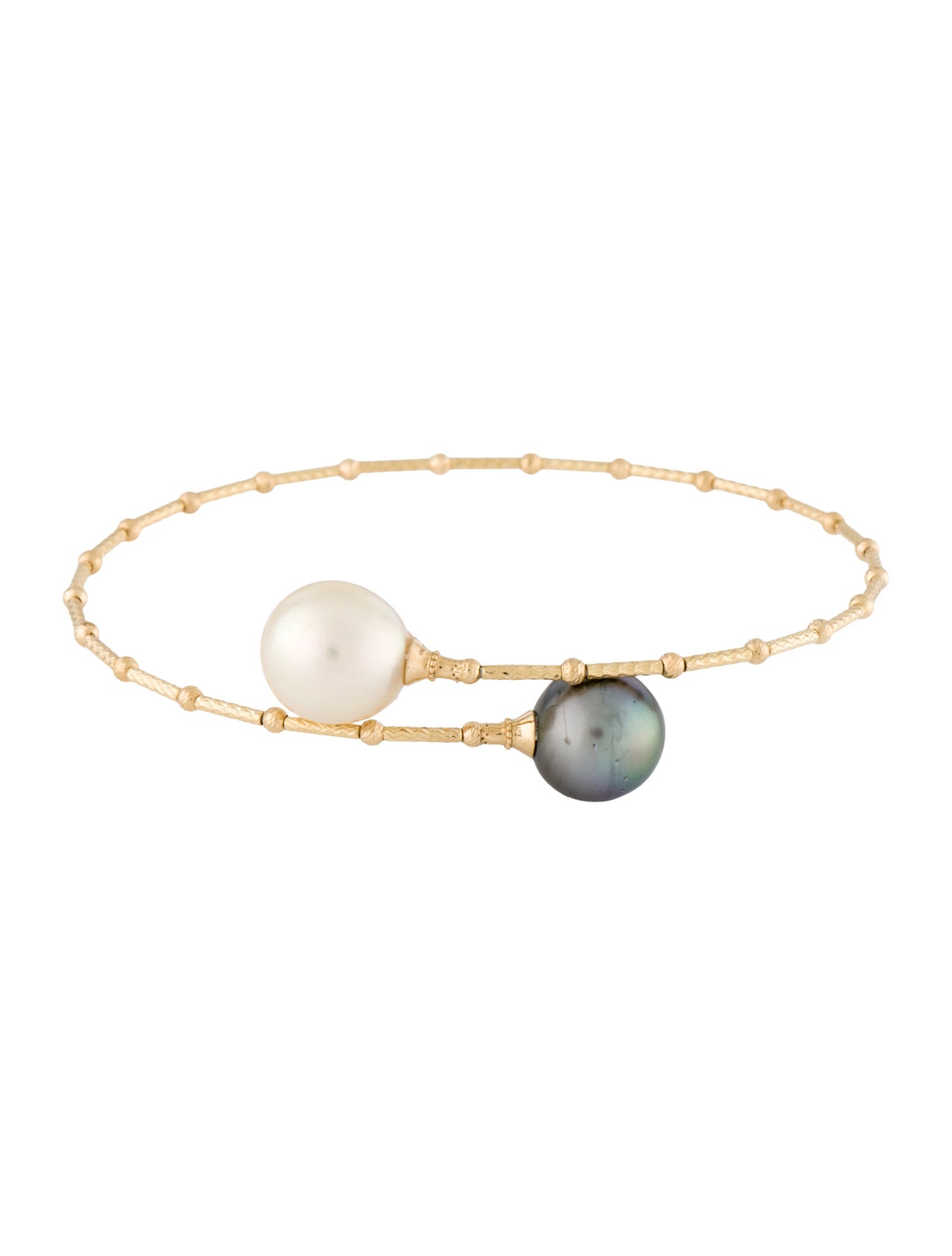 Bracelet 18K Pearl Bypass Cuff