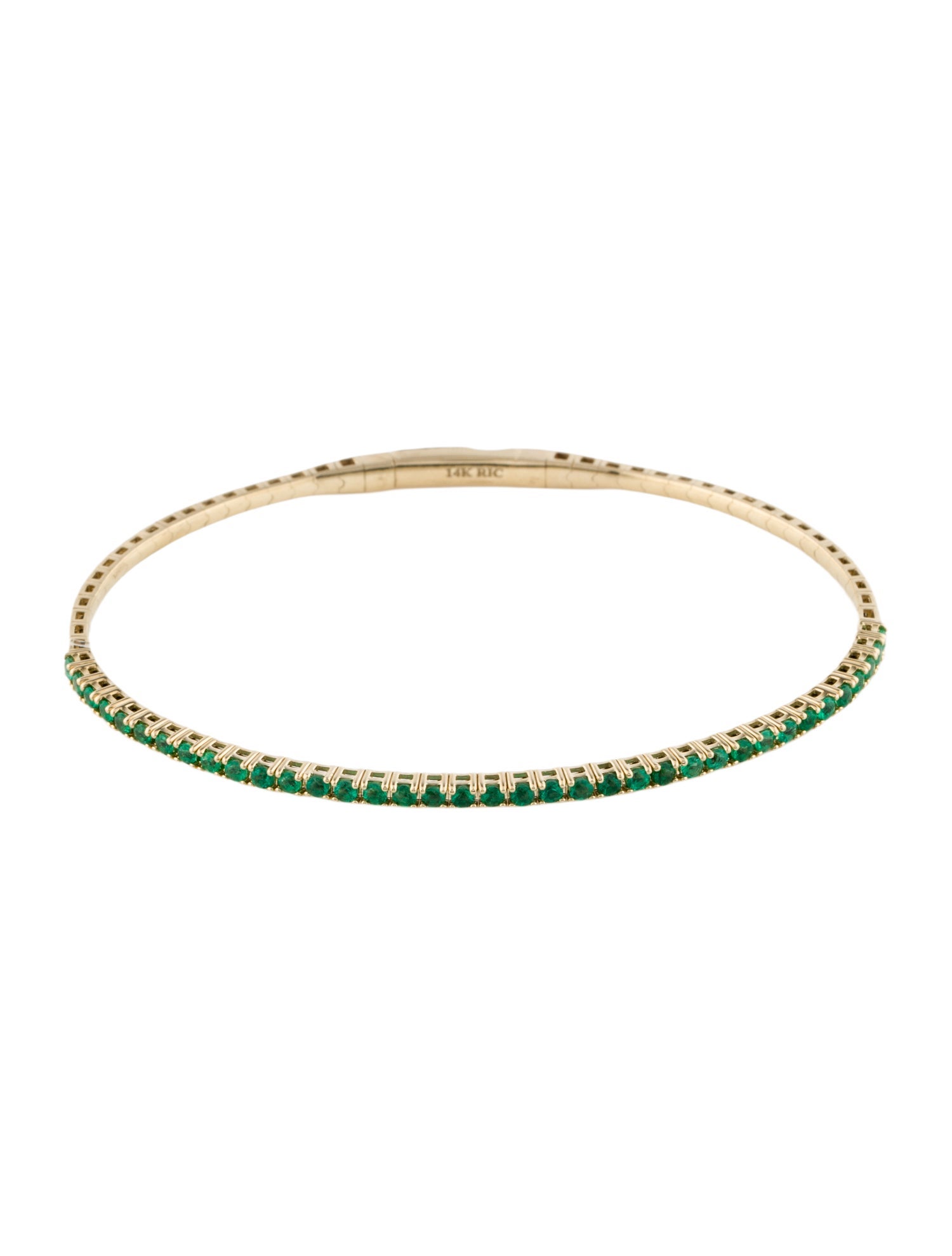 Bracelet 14K Emerald Bangle