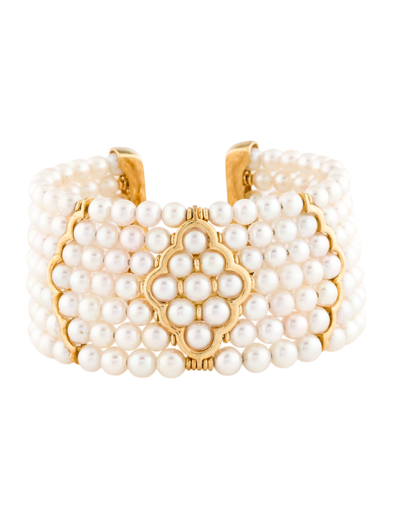 Bracelet 18K Pearl Cuff Bracelet