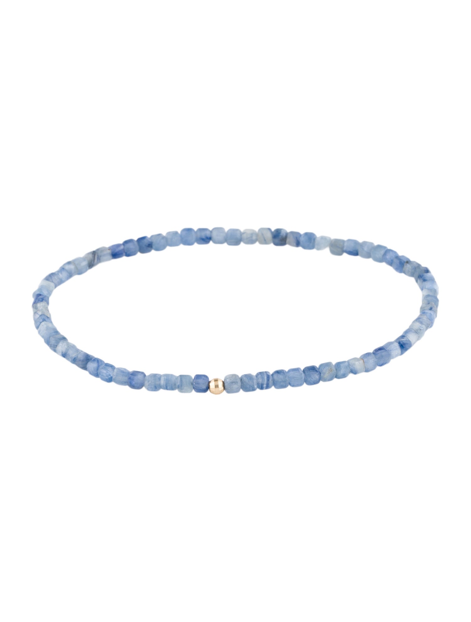 Bracelet 14K Kyanite Beaded Bracelet