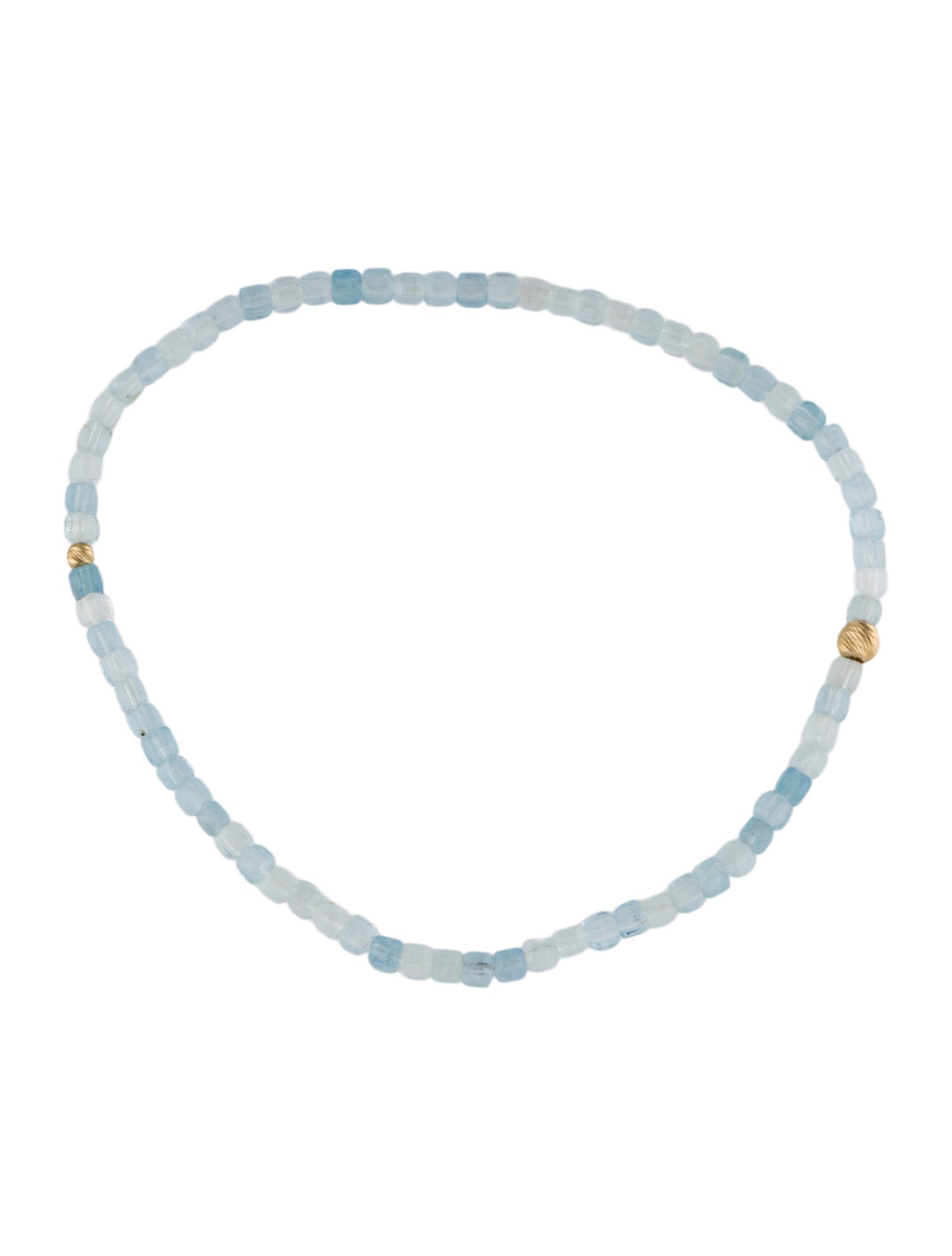 Bracelet 14K Aquamarine Beaded Bracelet