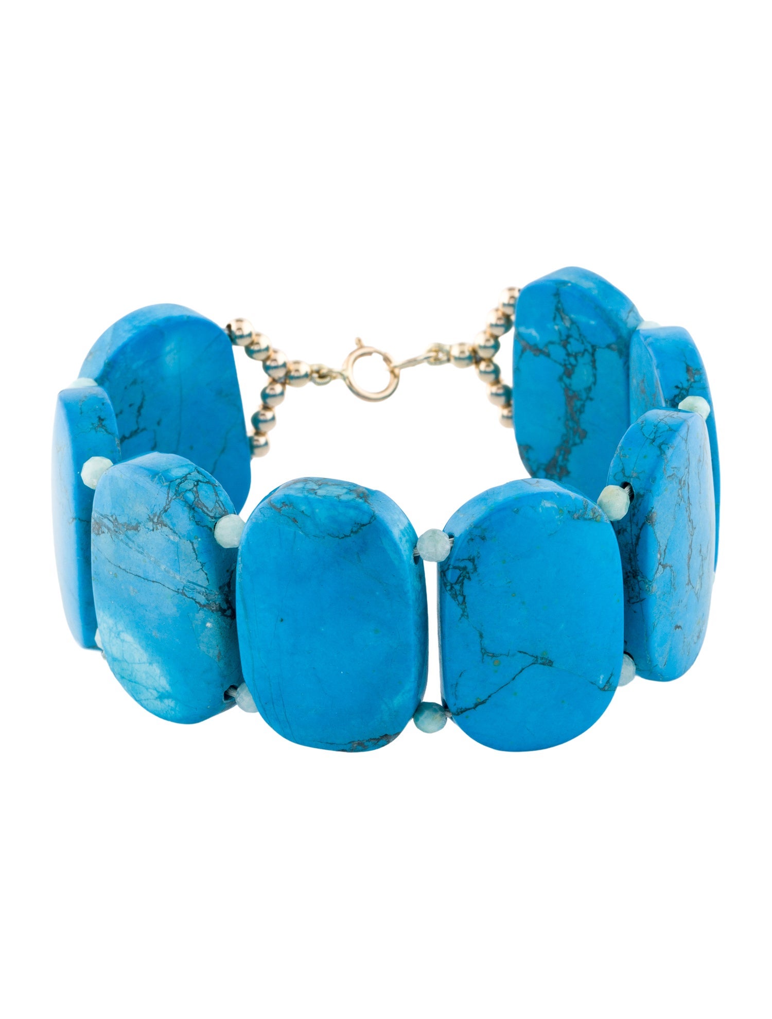 Bracelet 14K Turquoise & Opal Bead