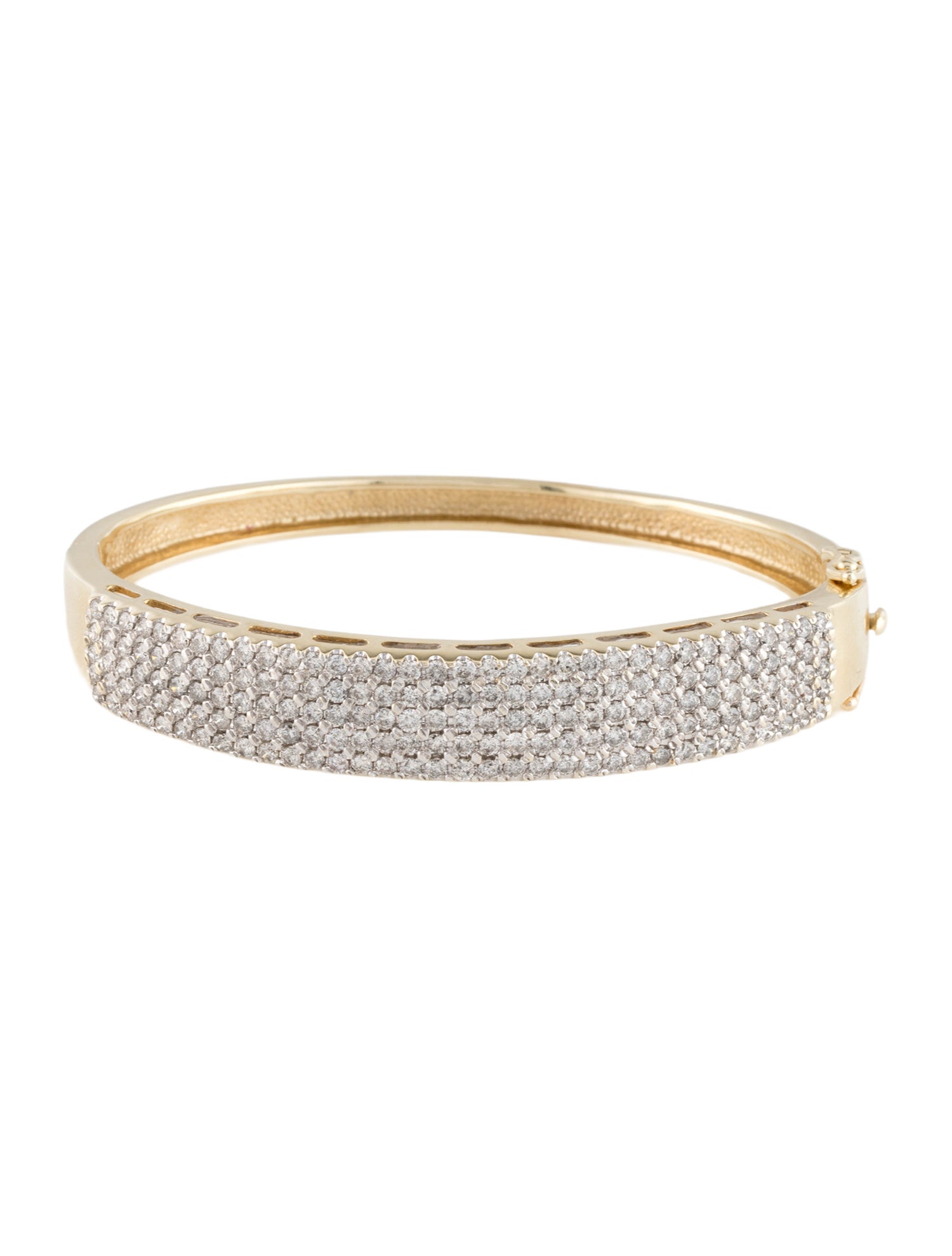 Bracelet 14K 5.10ctw Diamond Hinged Bangle