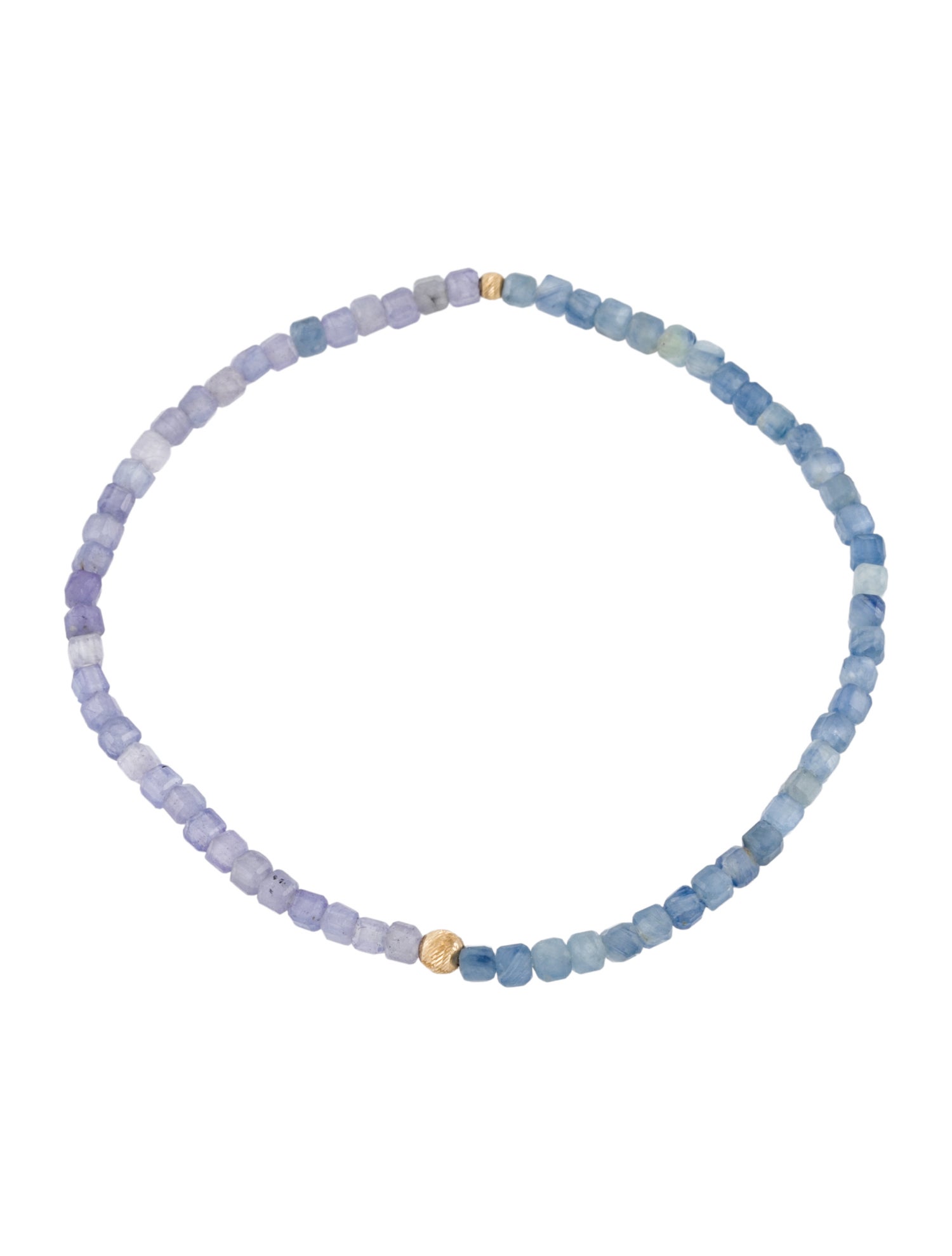 Bracelet 14K Kyanite & Tanzanite Bead