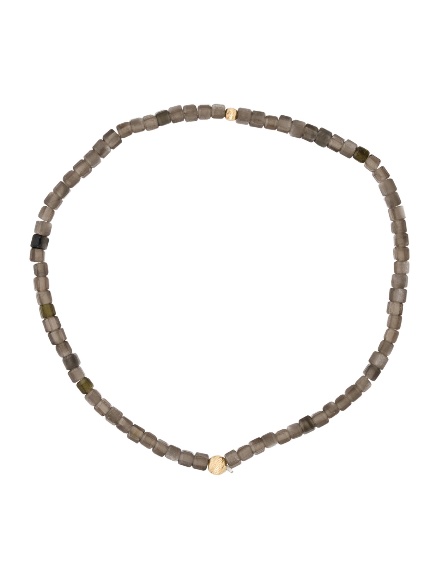 Bracelet 14k Obsidian Bead Stretch