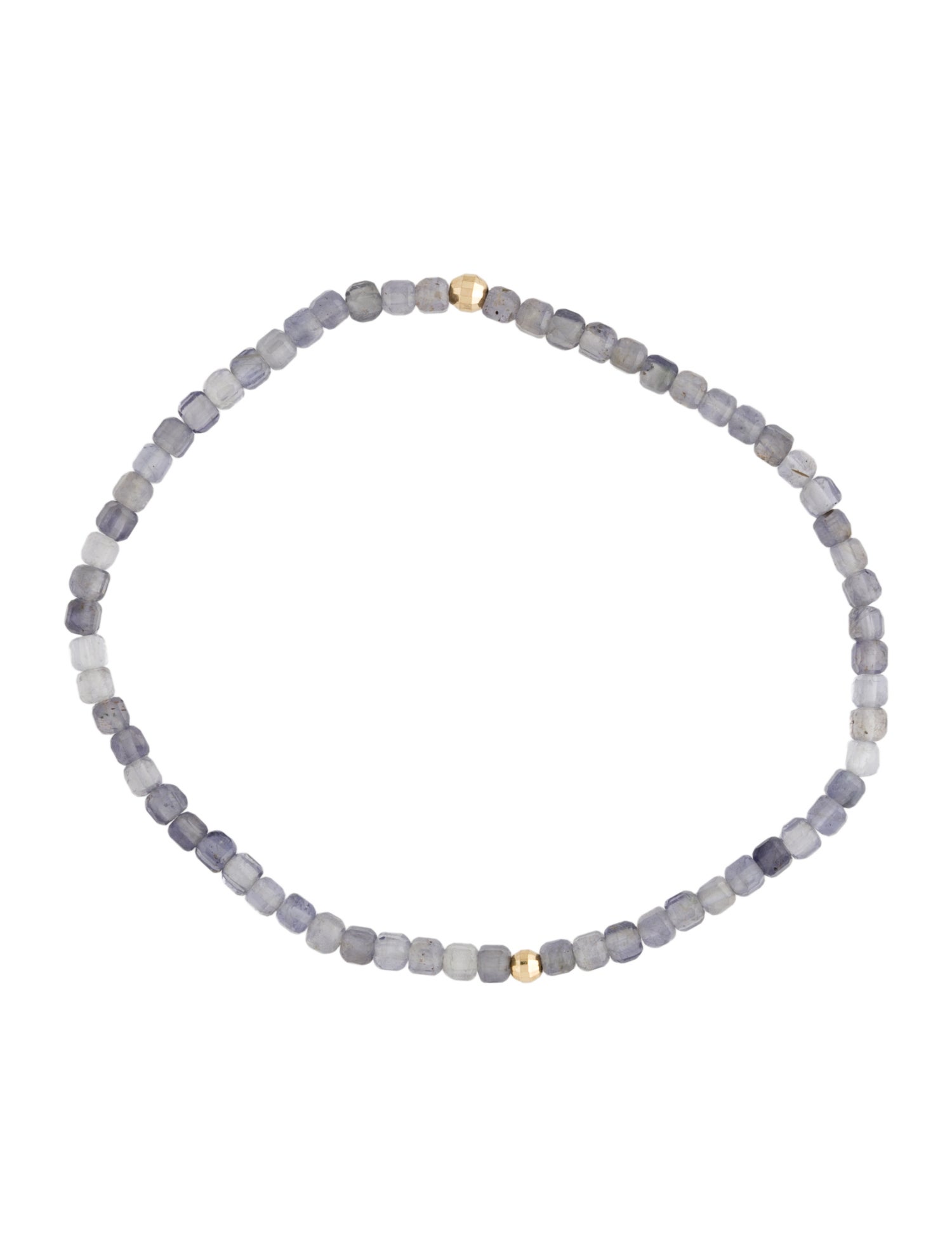 Bracelet 14K Iolite Stretch Bead