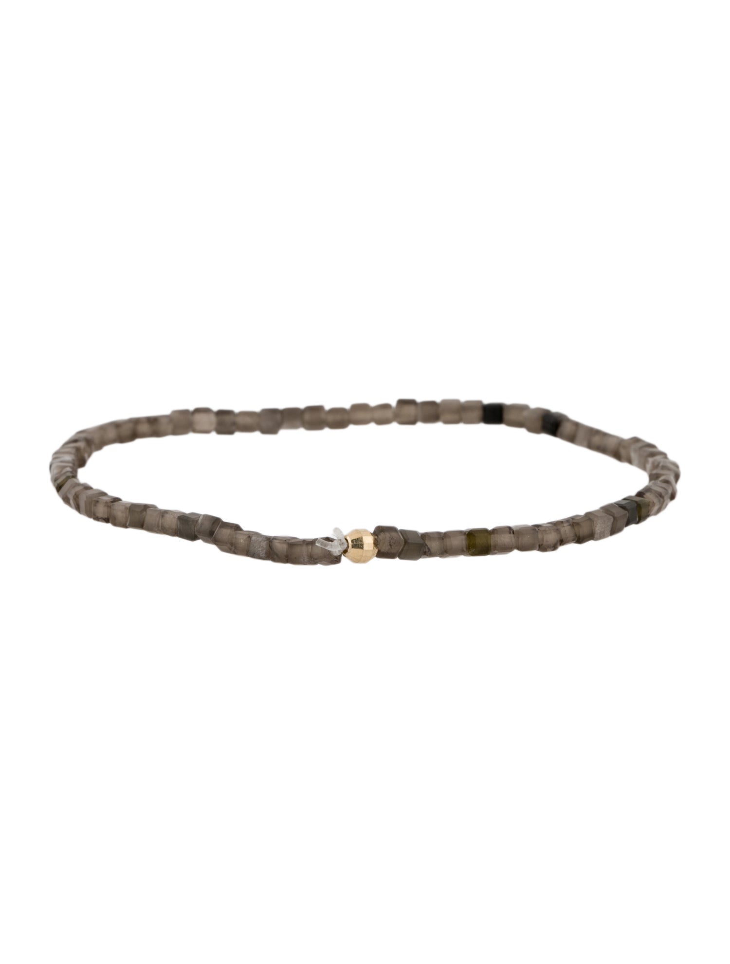 Bracelet 14K Obsidian Bead