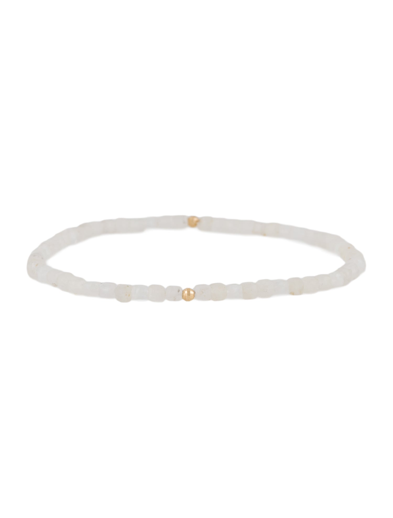 Bracelet 14K Moonstone Labradorite Beaded Stretch