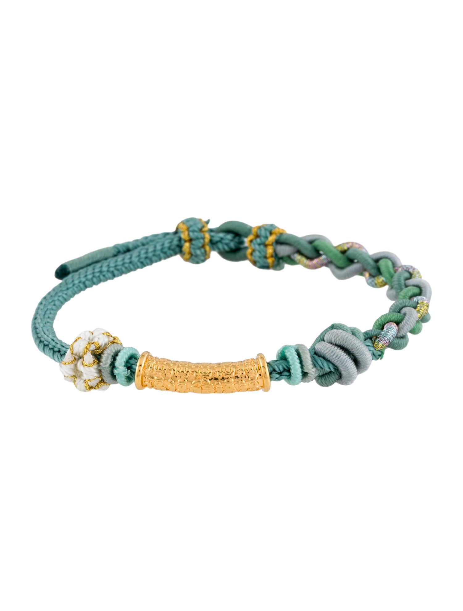 Bracelet 24K Tube Charm Cord