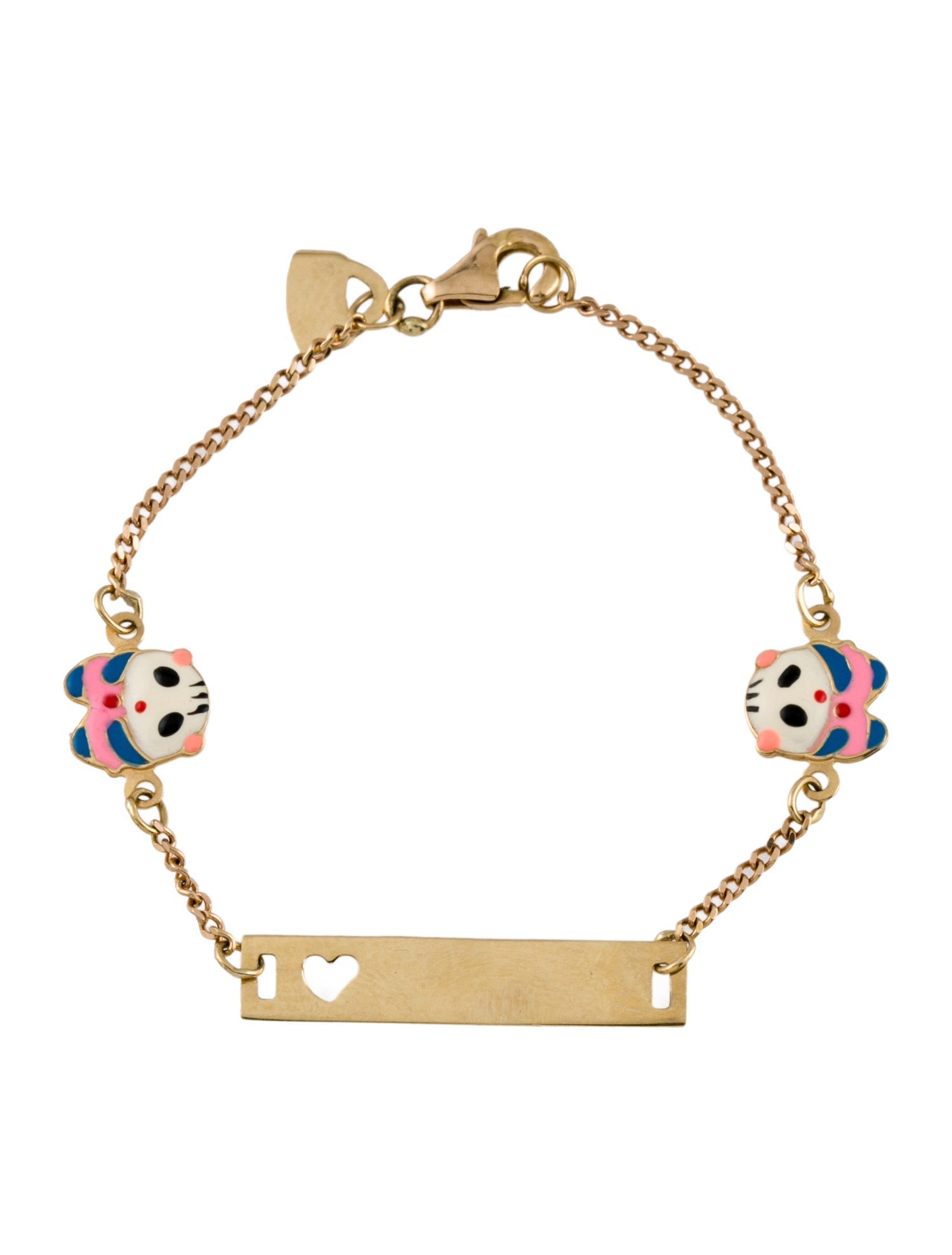 Bracelet 18K Enamel Hamster Station