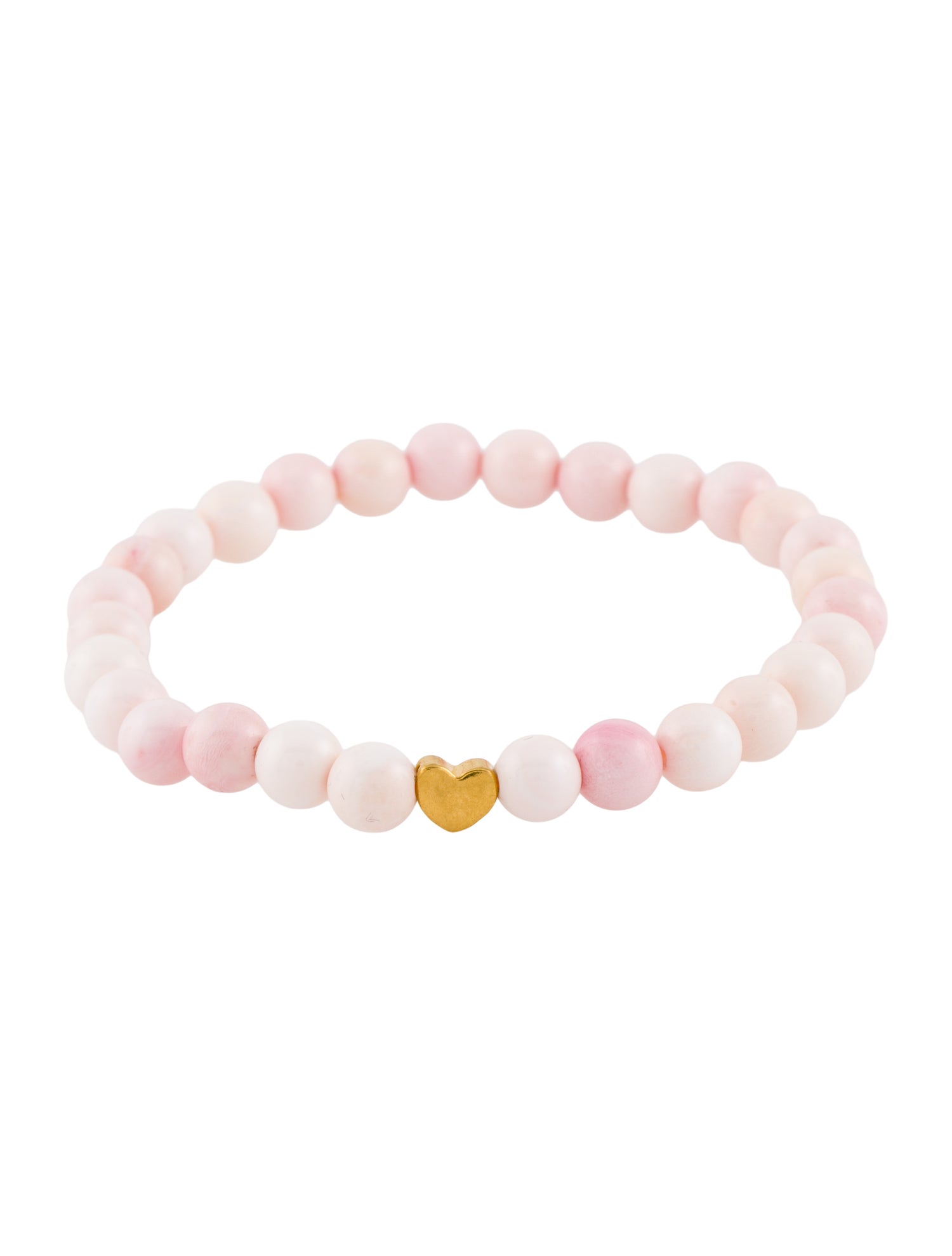 Bracelet 24K Dyed Shell Heart Charm Bead