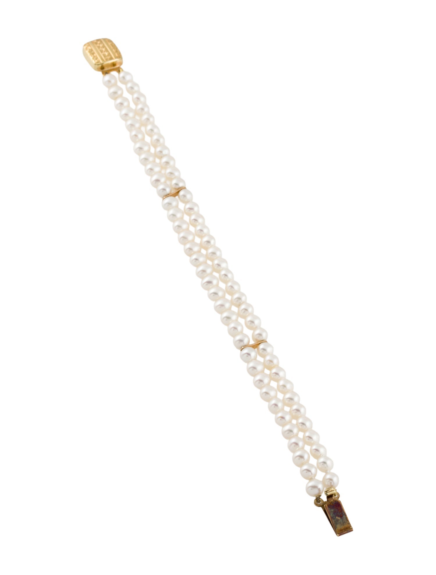 Bracelet 14K Pearl Multistrand Bead