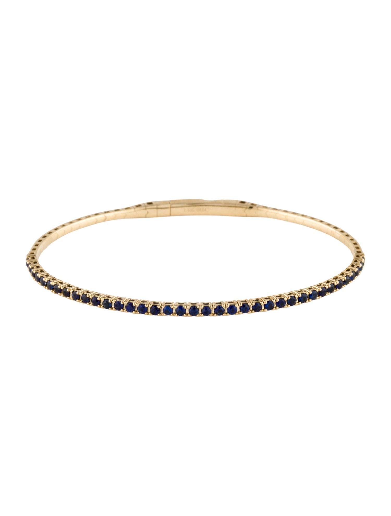 Bracelet 14K 1.14ctw Sapphire Flex Bangle