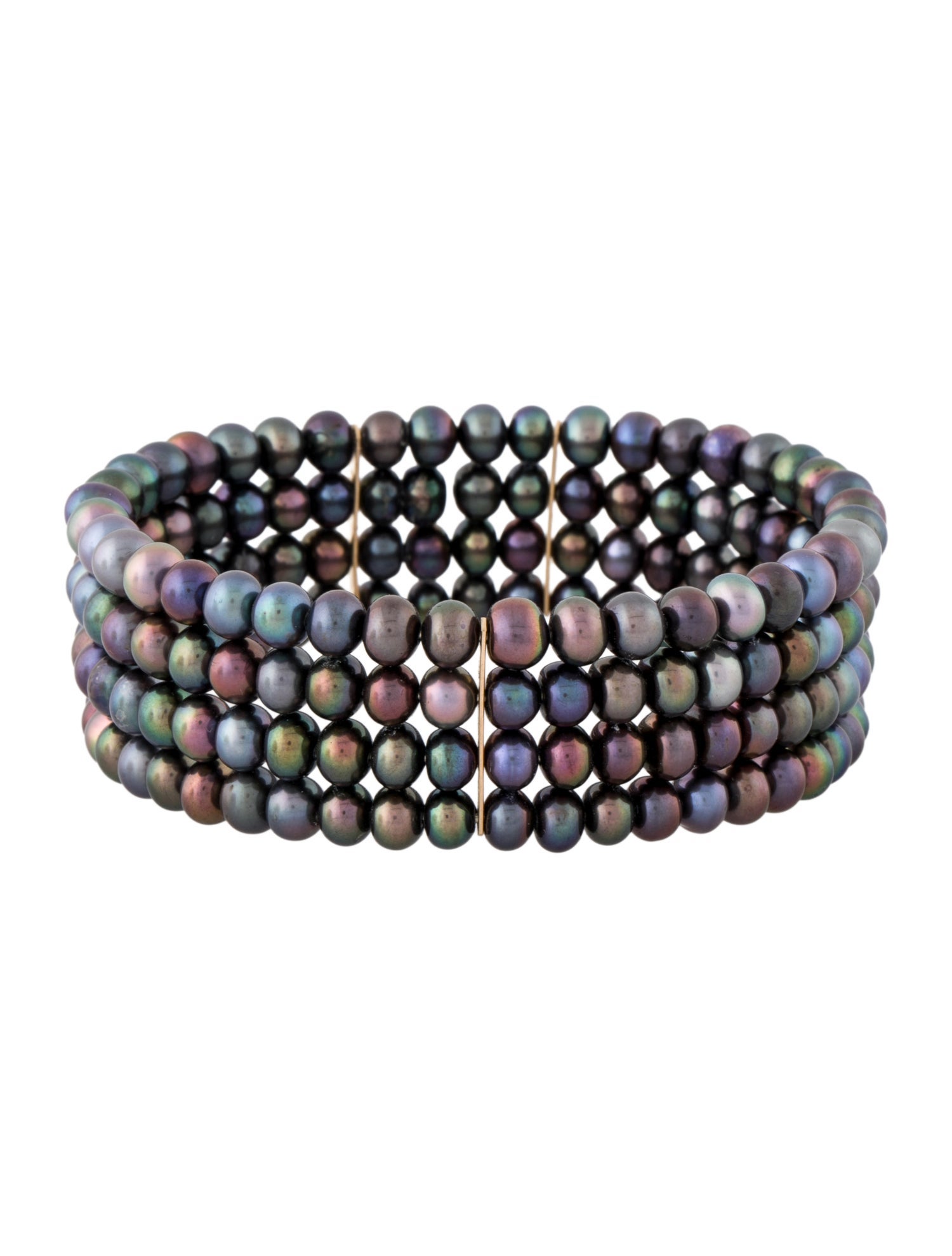 Bracelet 14K Dyed Pearl Cuff