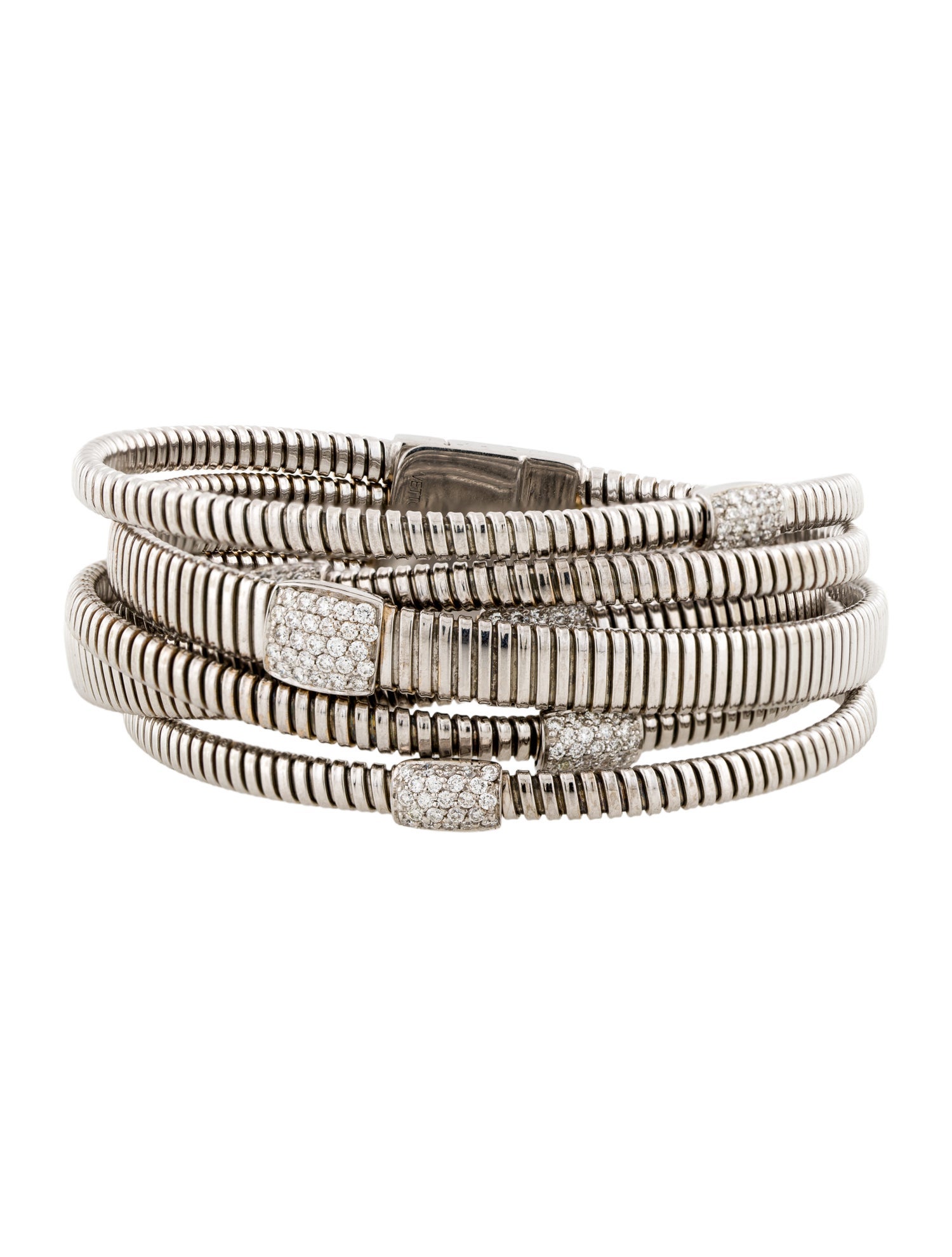 Bracelet Vettori 1.31ctw 18K Diamond Tubogas Wrap