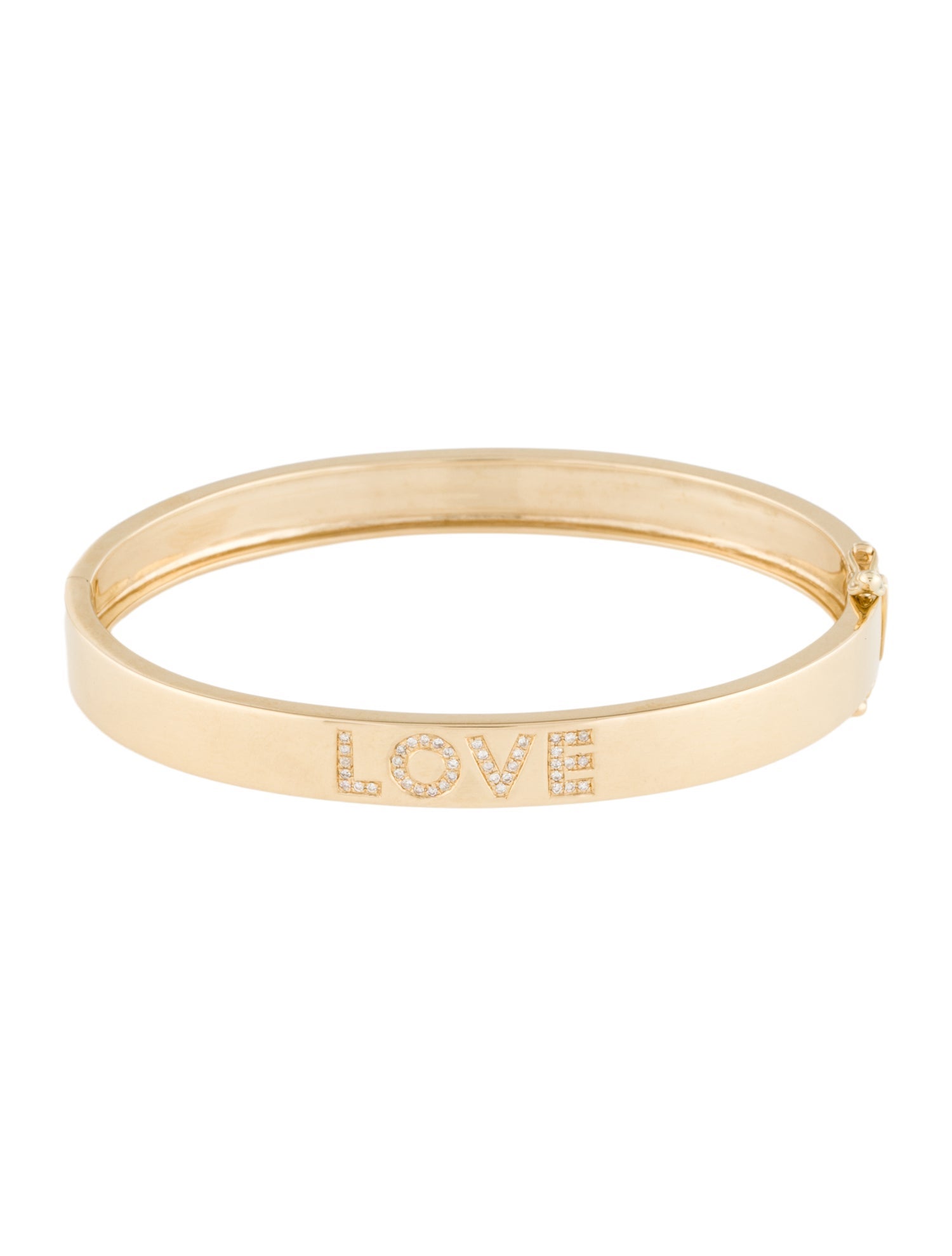 Bracelet 14K Diamond 'LOVE' Bangle