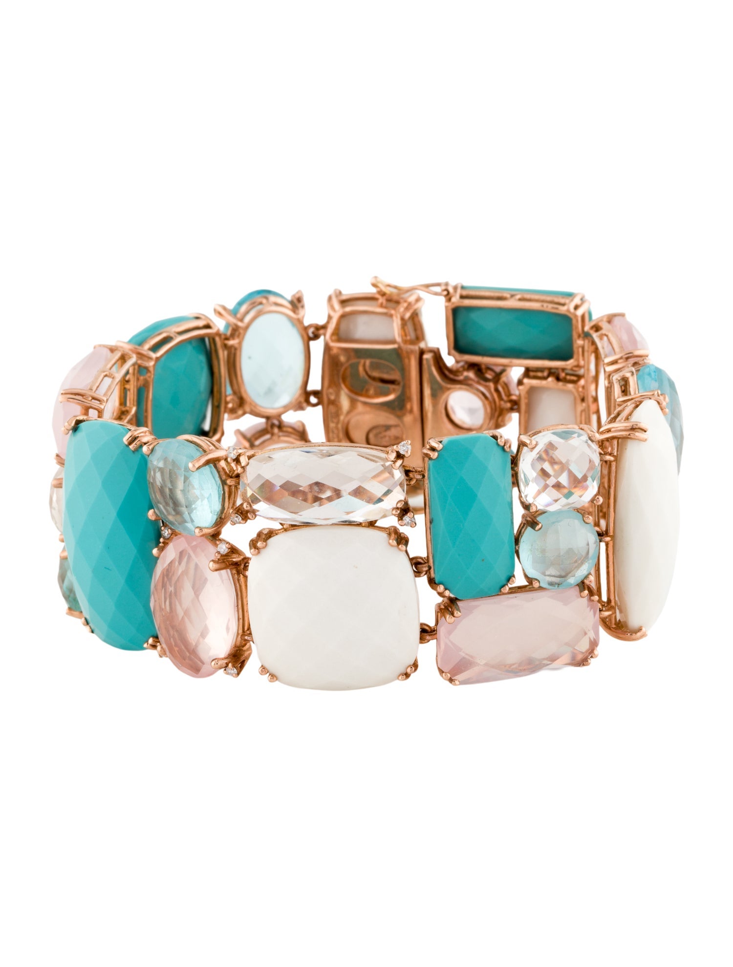 Bracelet 14K Glass & Multi-Stone Bracelet