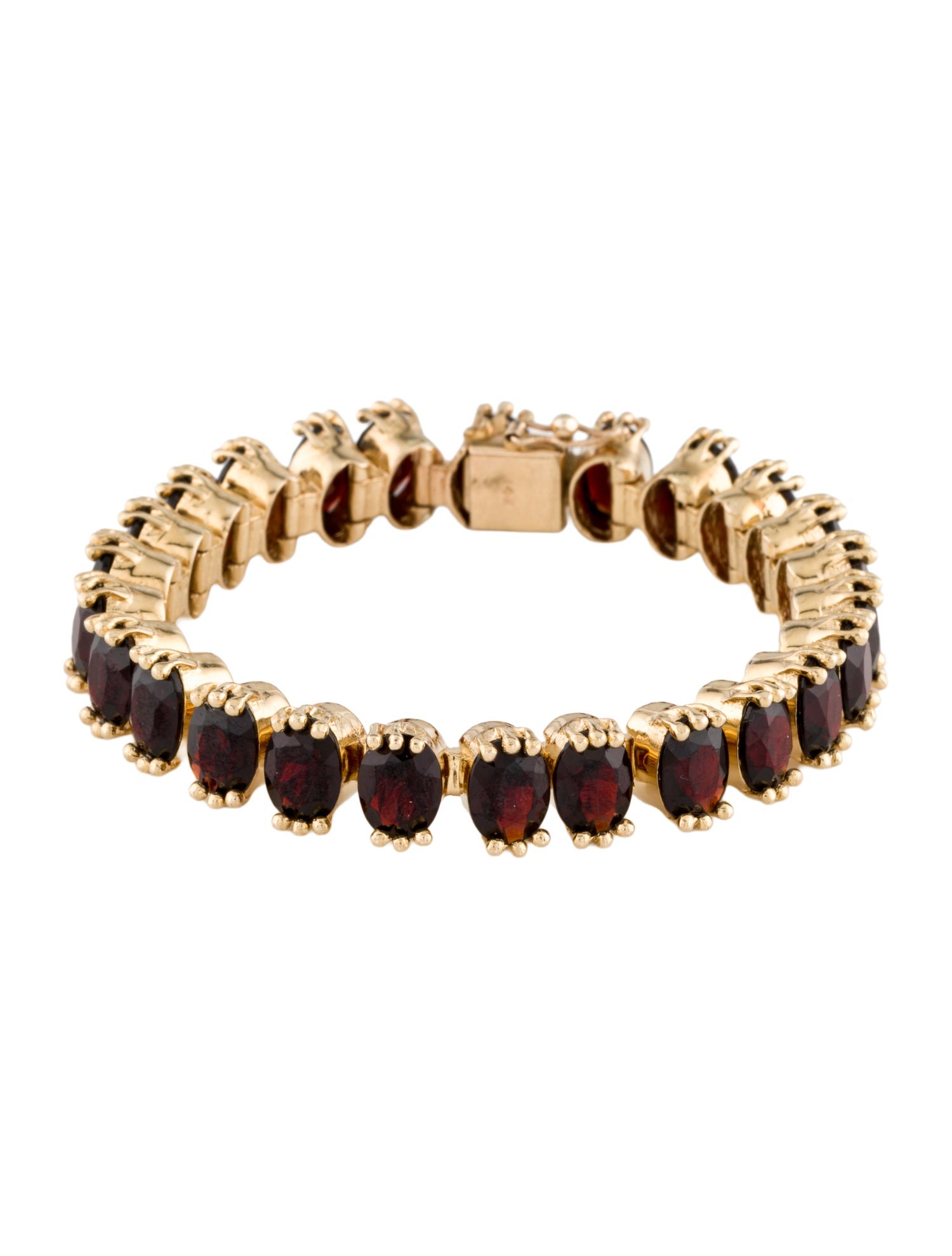 Bracelet 14K 39.00ctw Garnet Link