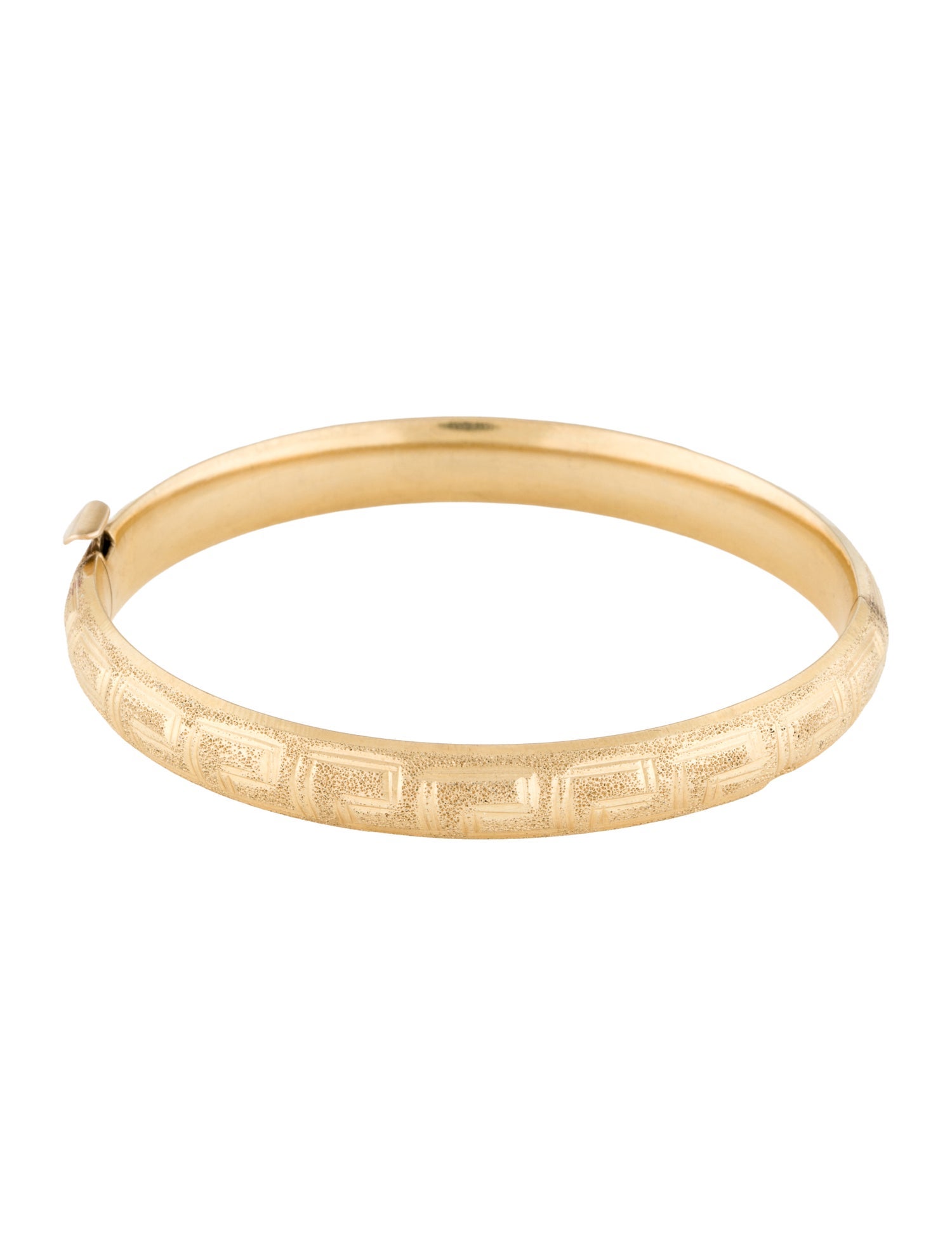 Bracelet 14K Etched Bangle