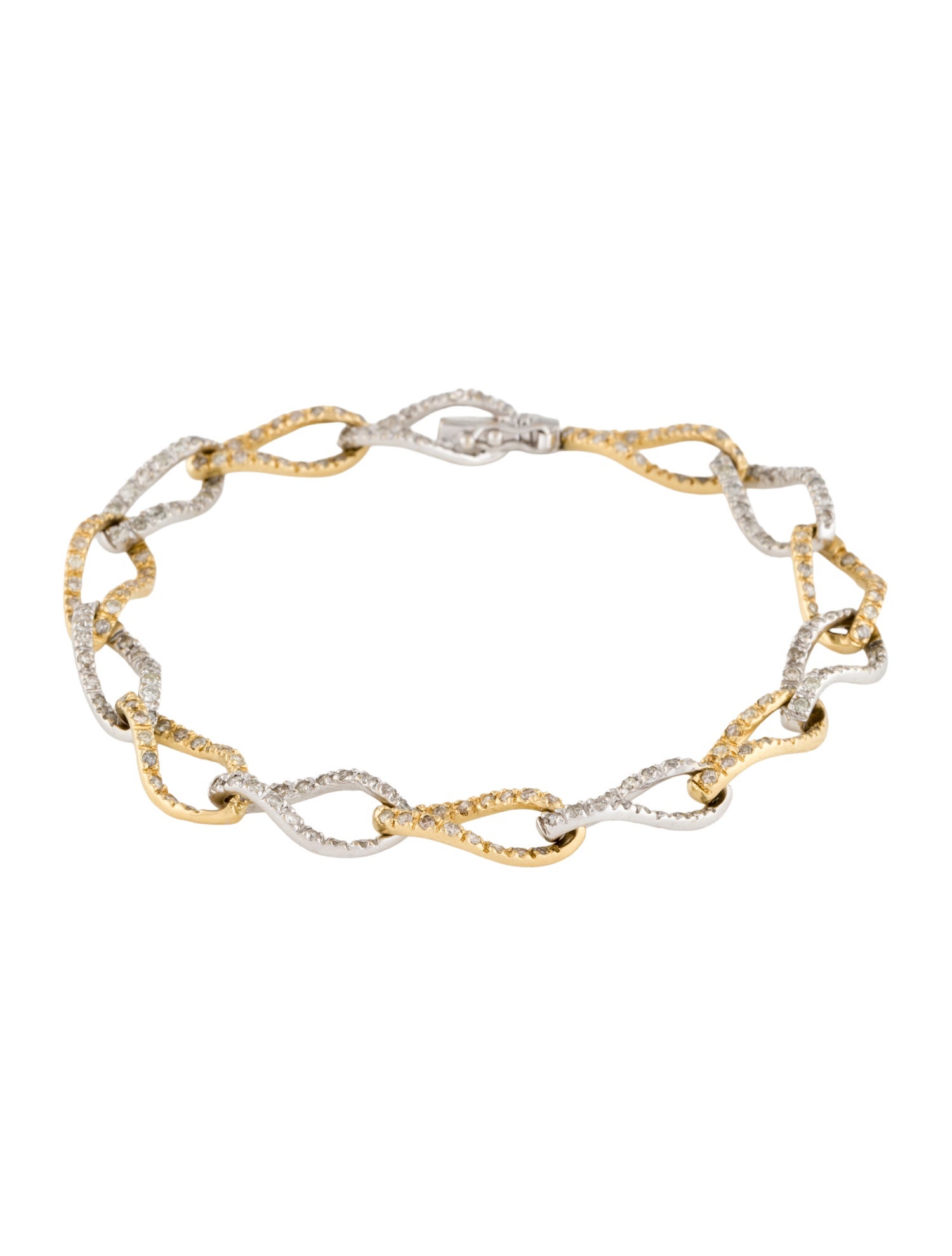 Bracelet 18K 1.75ctw Diamond Link