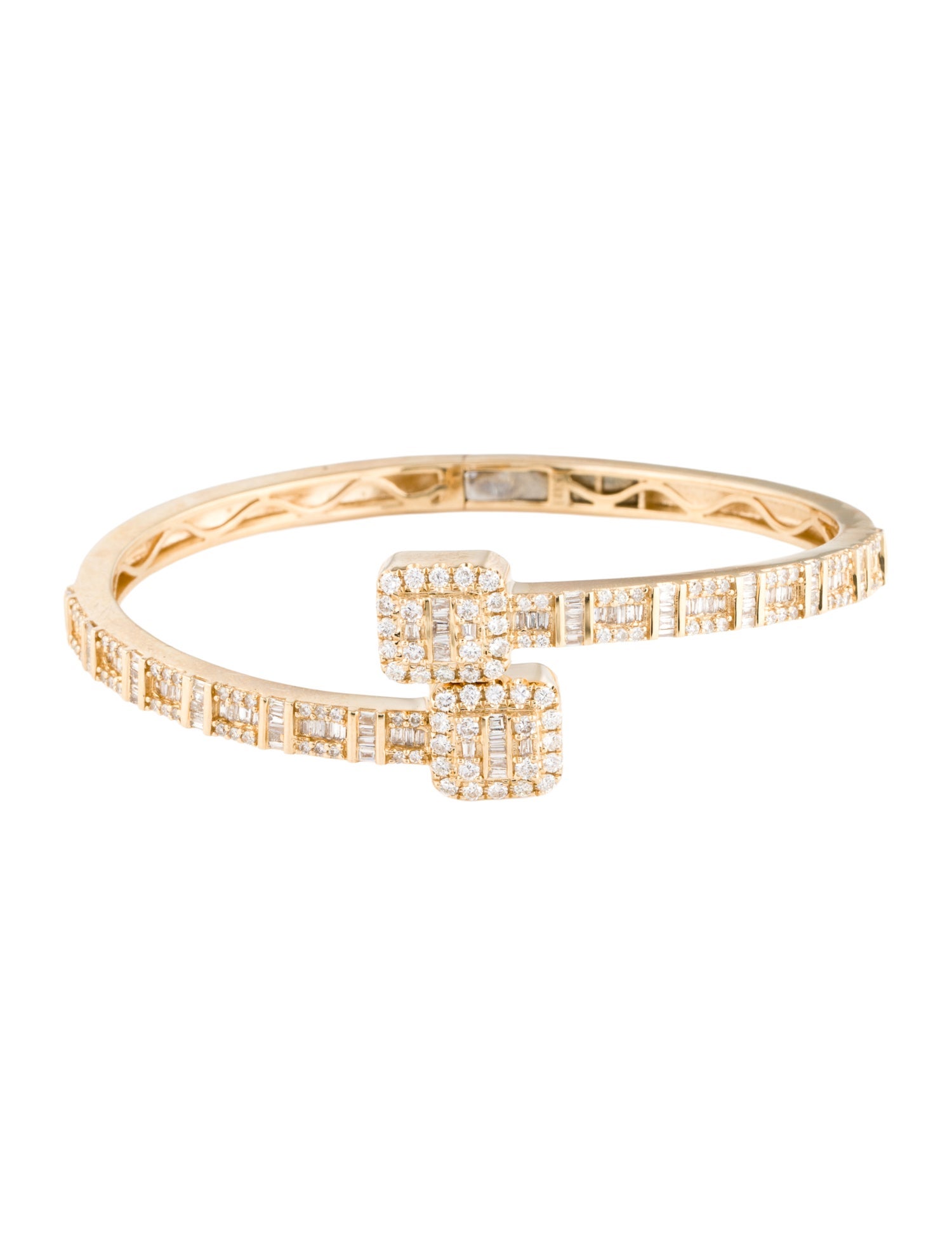 Bracelet 14K 2.00ctw Diamond Hinged Bangle