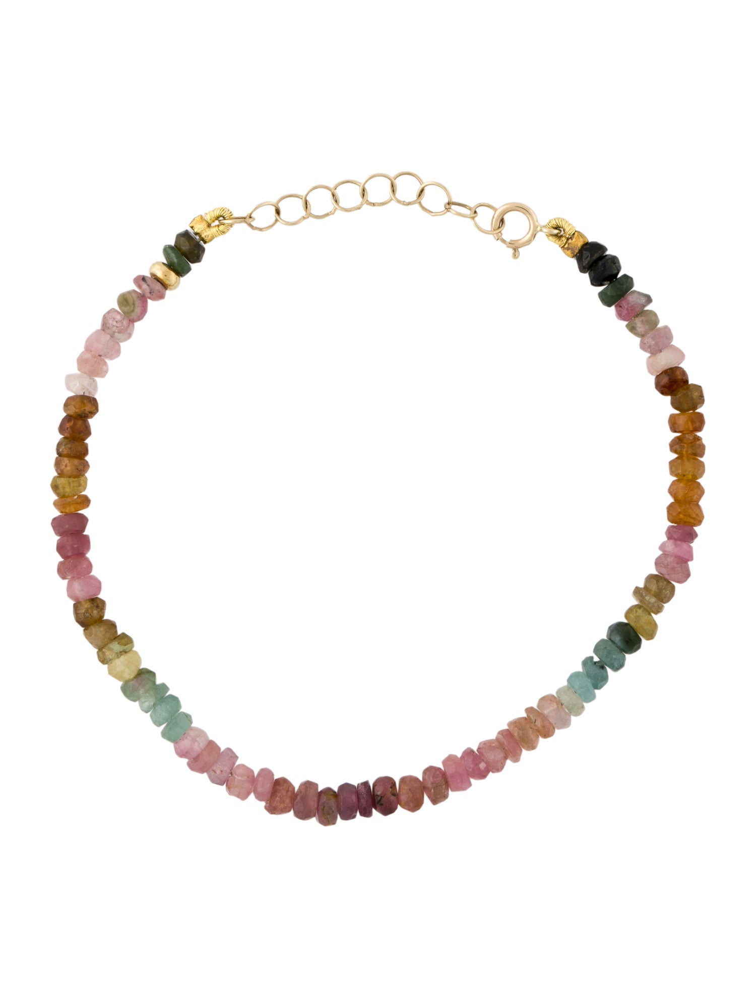 Bracelet 14K Multi-Stone Beaded