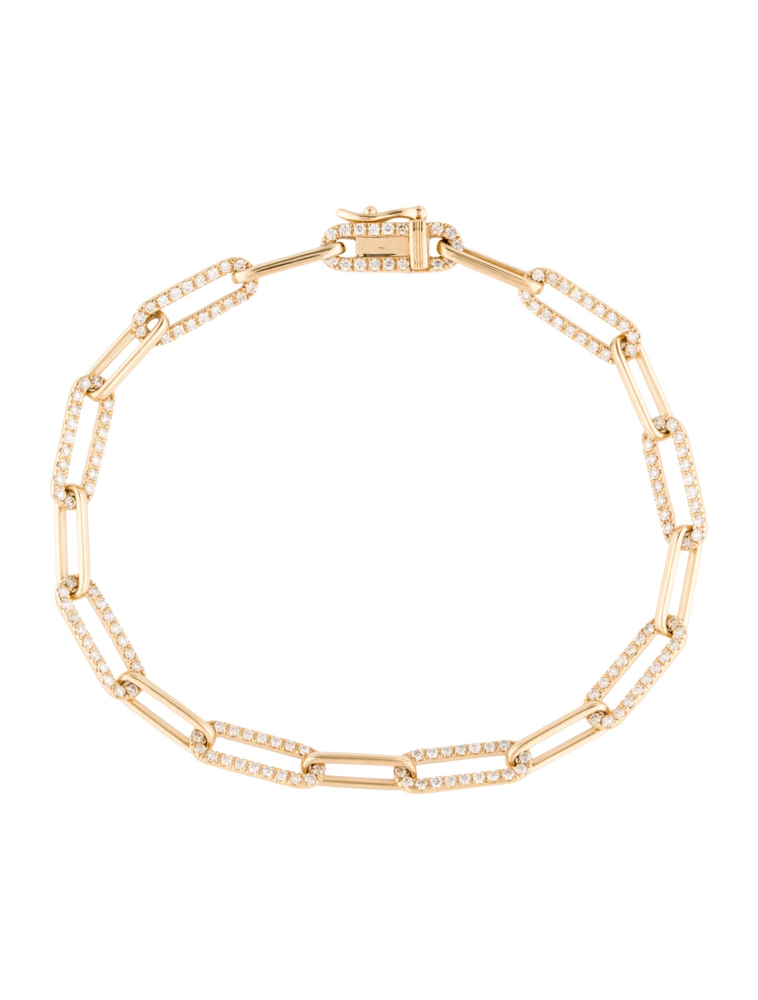 Bracelet 14K 1.00ctw Diamond Link