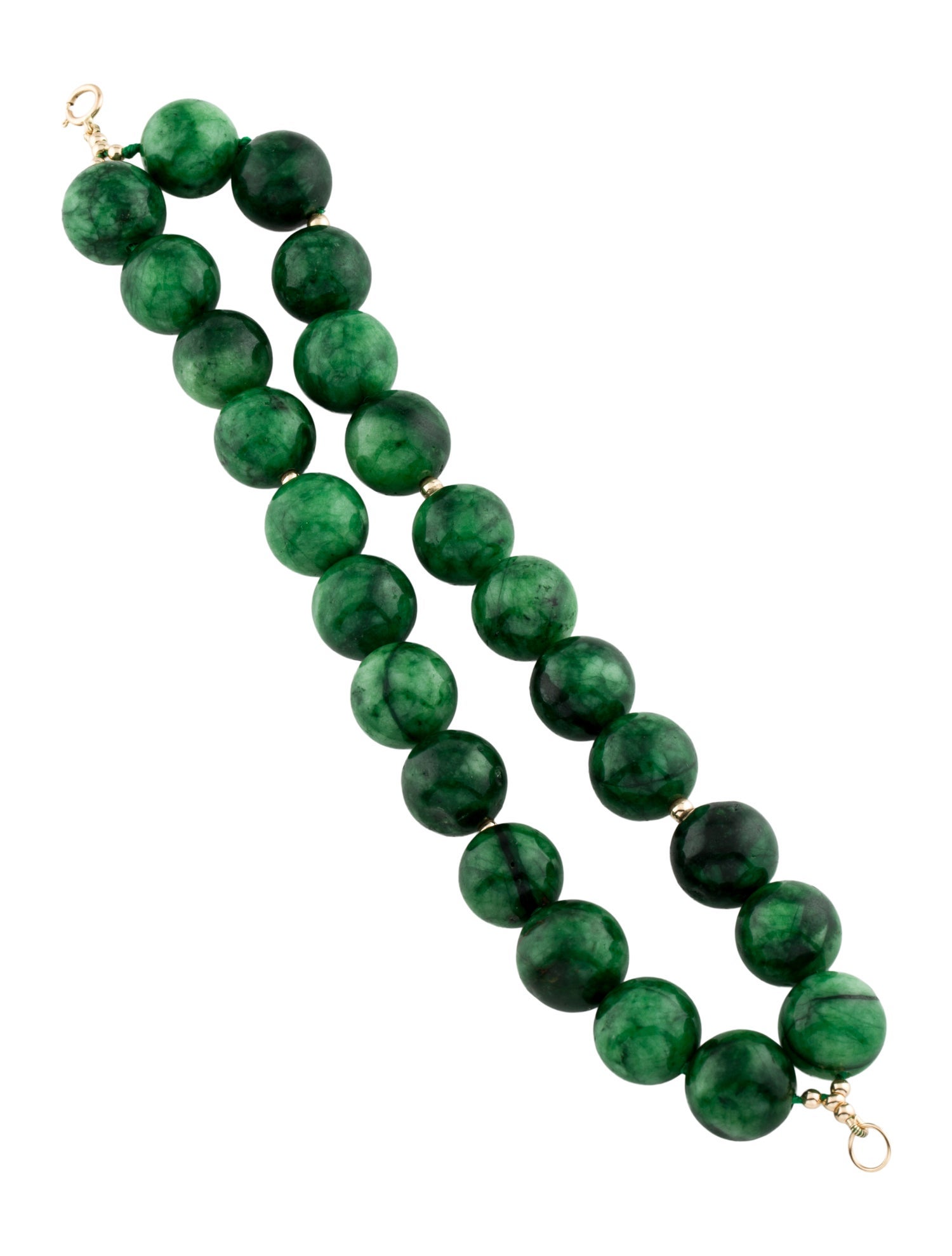 Bracelet 14K Dyed Quartzite Double Strand