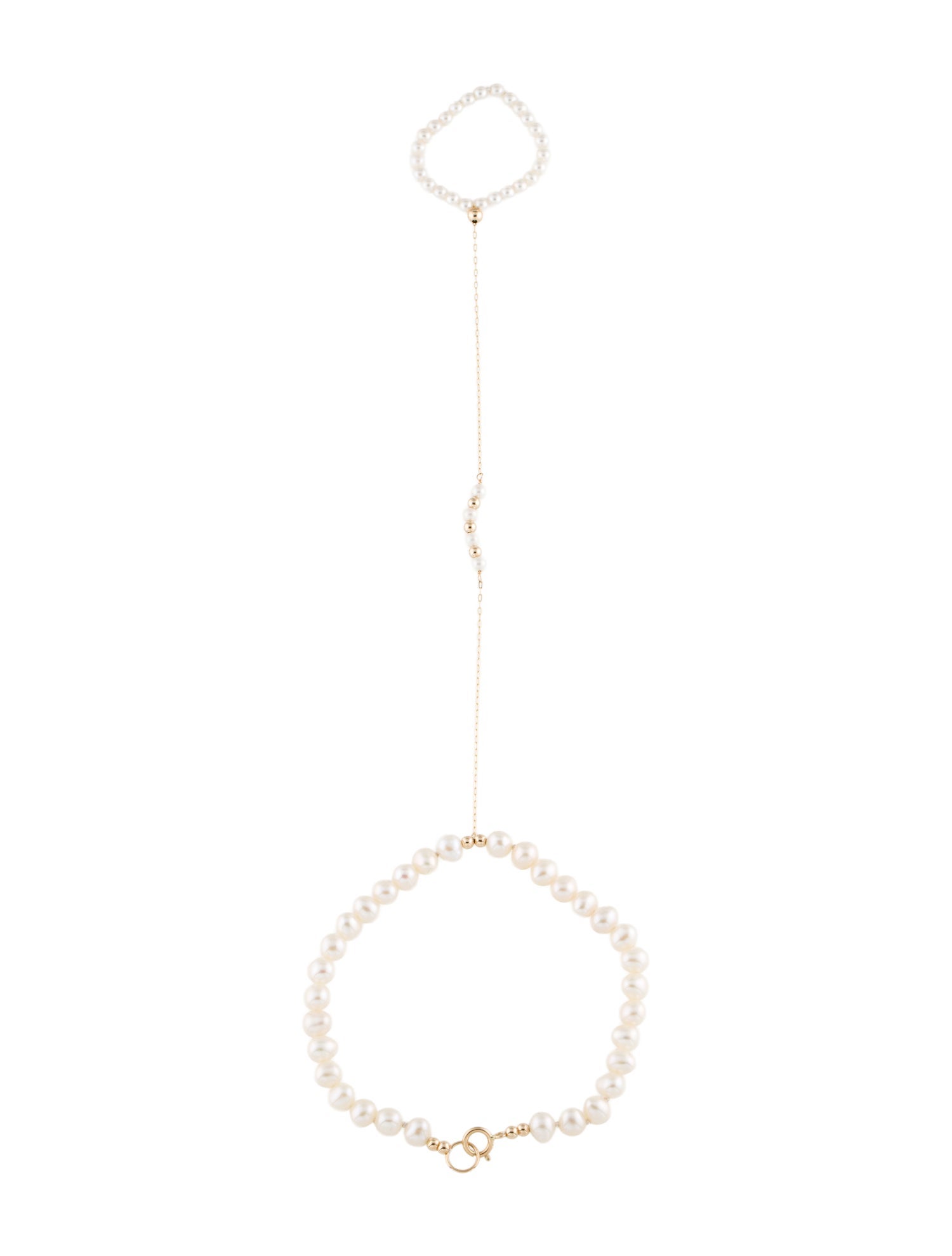 Bracelet 14K Pearl Hand Chain