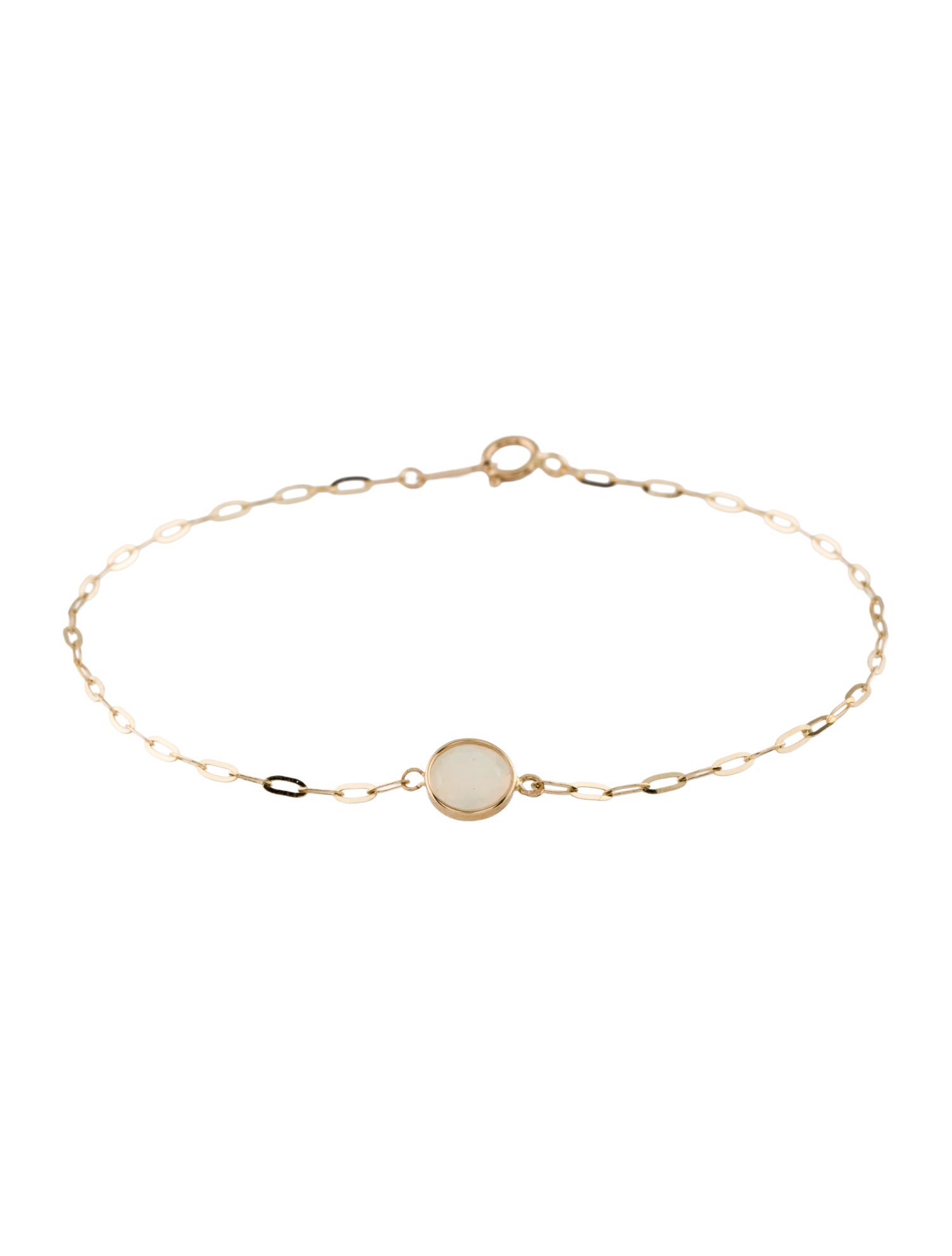 Bracelet 14K Opal Charm