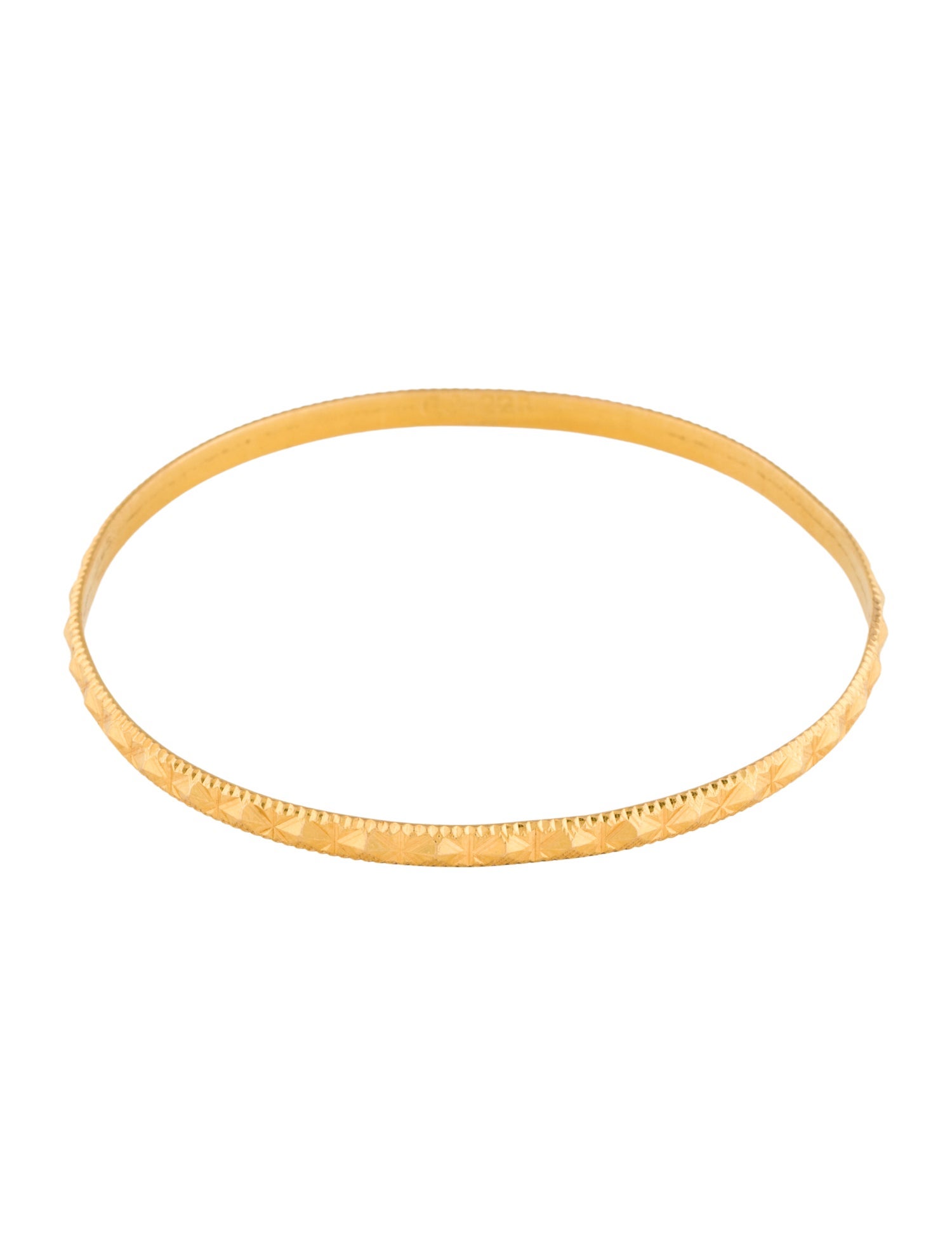 Bracelet 22K Textured Bangle