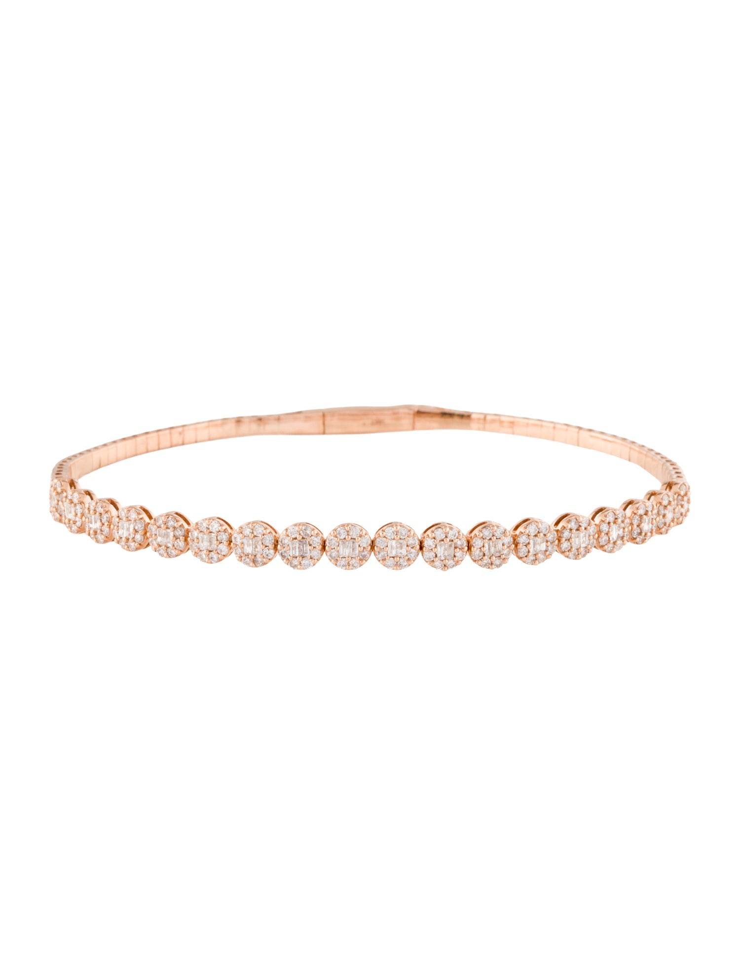 Bracelet 14K 1.00ctw Diamond Flex Bangle