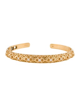 18K Diamond Hinge Cuff