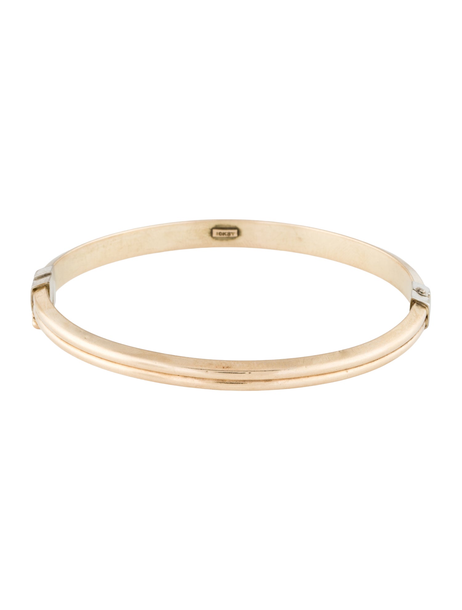 Bracelet 10K Hinged Bangle Bracelet