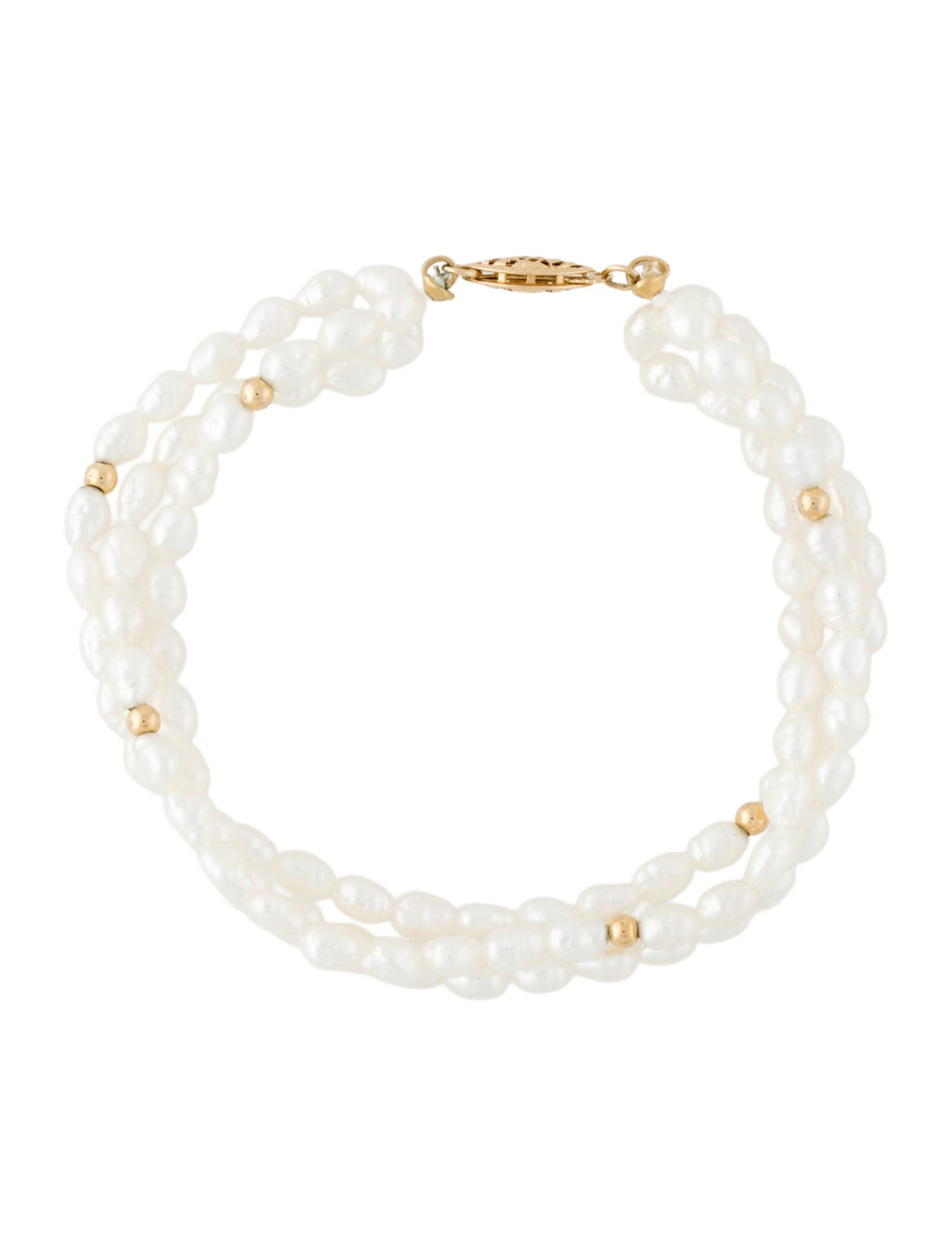Bracelet 14k Pearl Multistrand