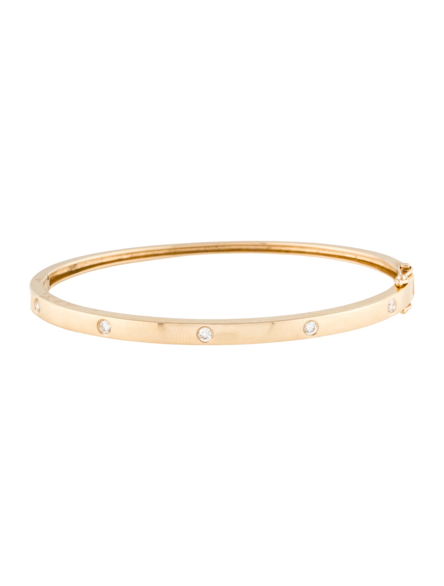 Bracelet 14K Diamond Hinge Bangle