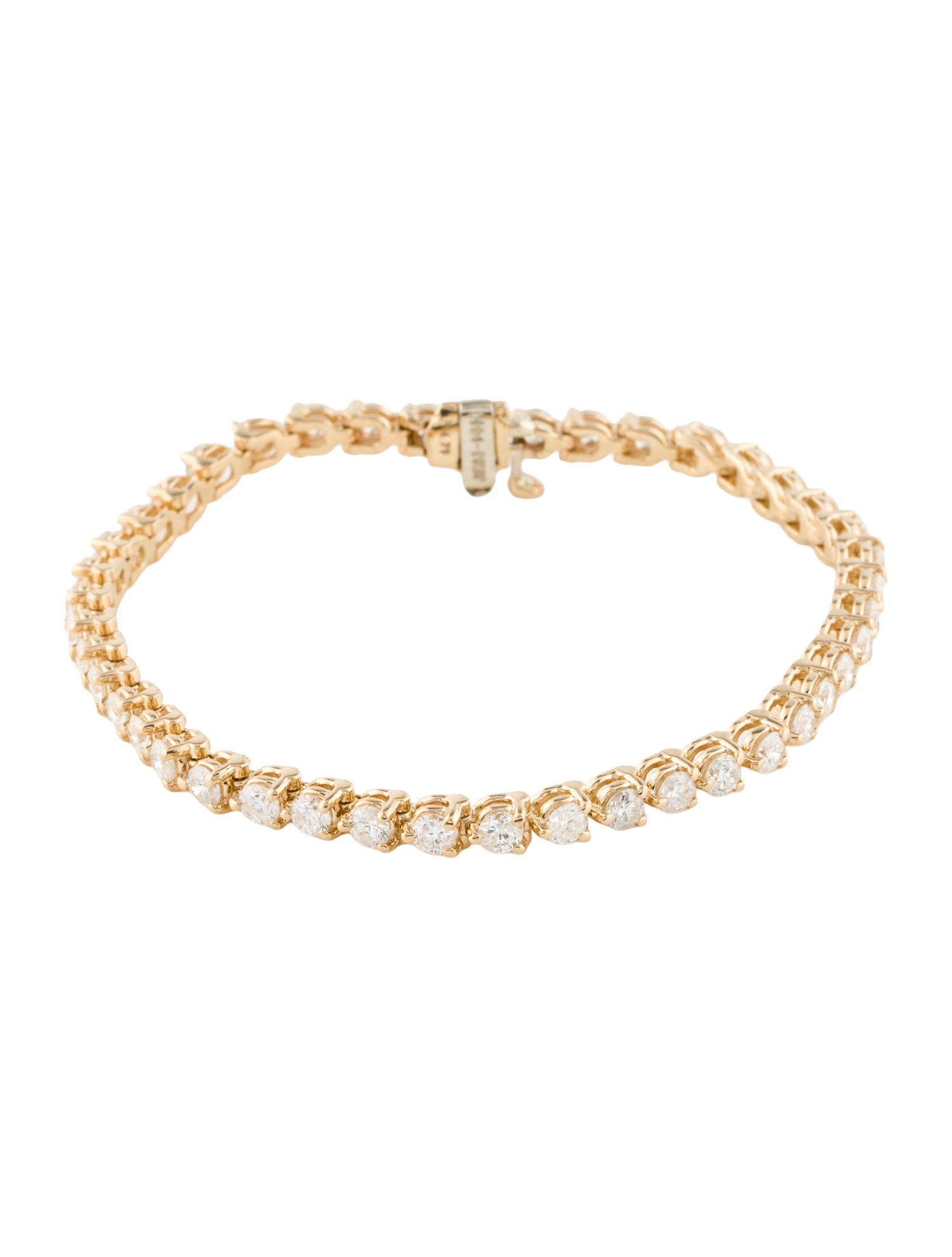Bracelet 14K 5.79ctw Diamond Tennis Link