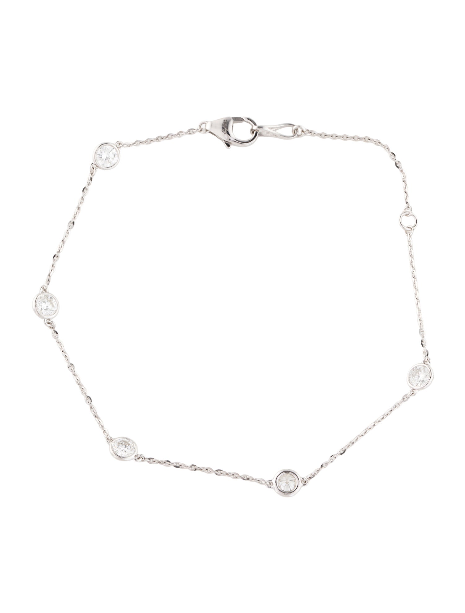 Bracelet 14K Diamond Station