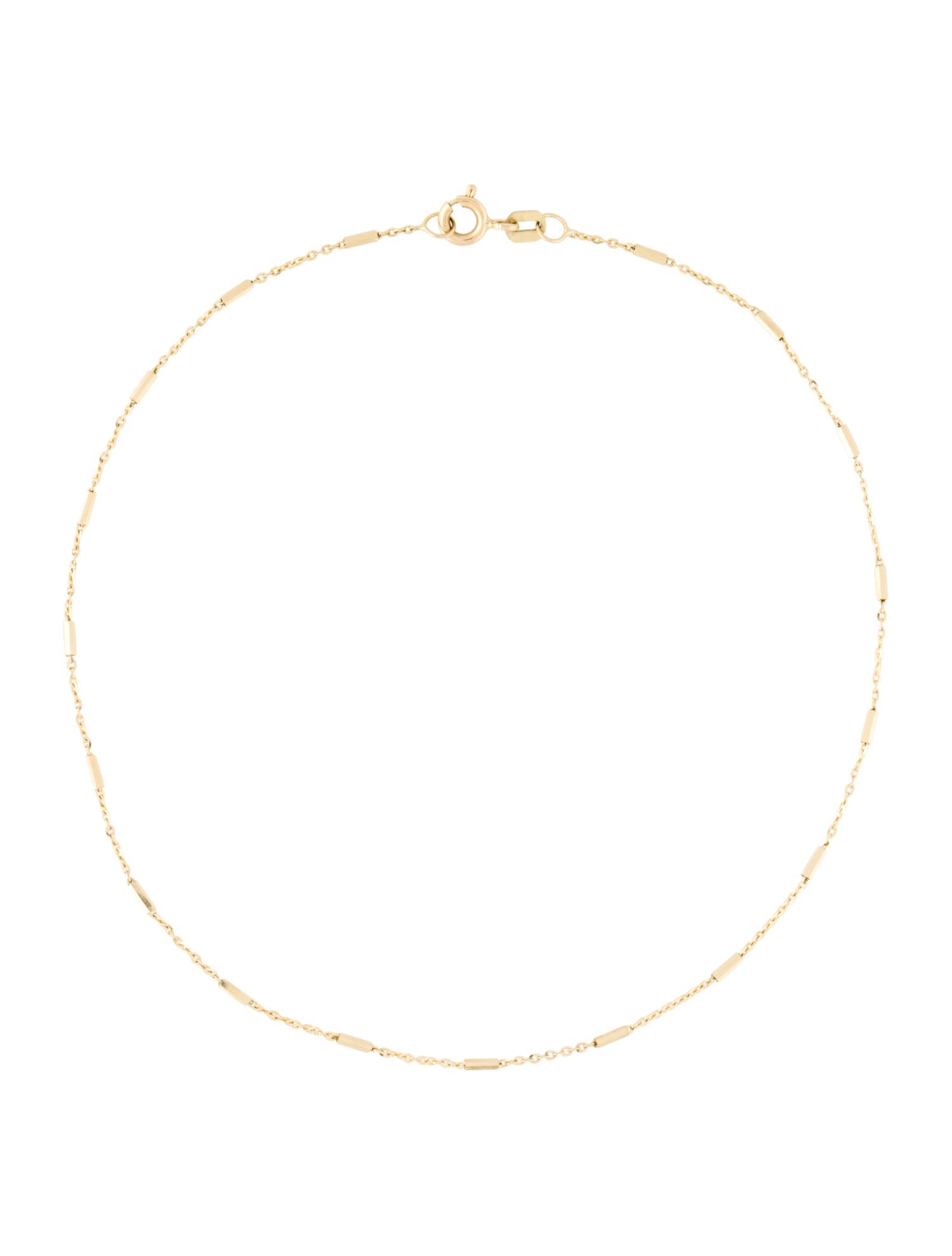 Bracelet 14K Fancy Chain Link Anklet