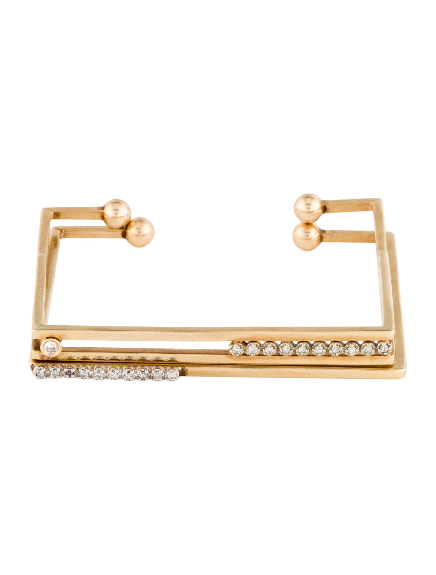 Bracelet 14K Diamond Bangle Set