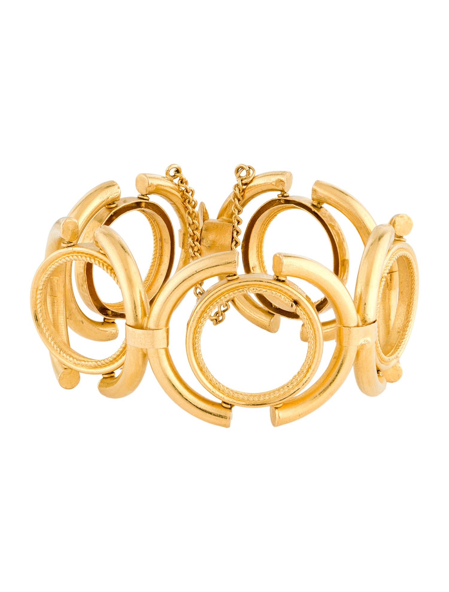 Bracelet 22K Large Circle Link
