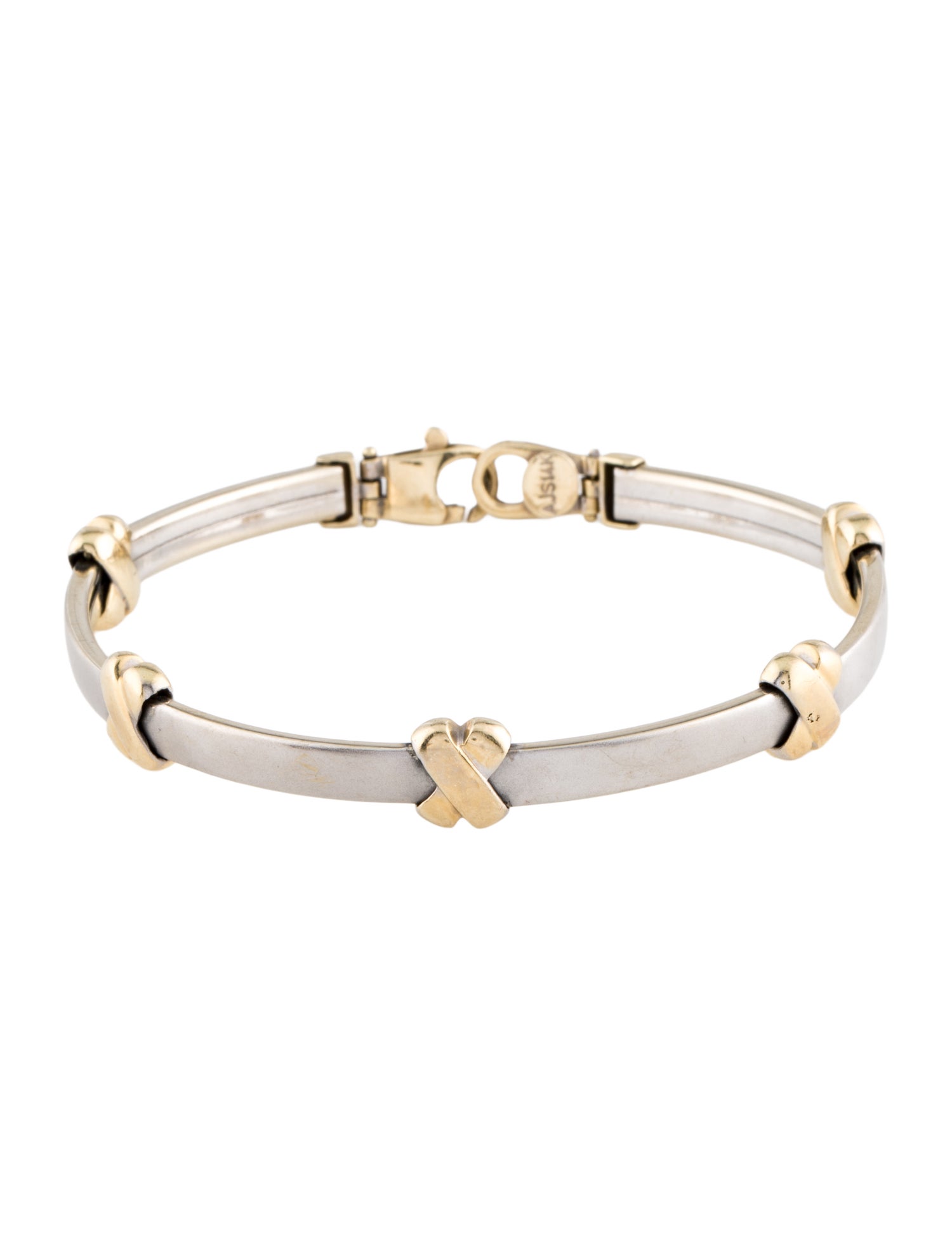 Bracelet 14K Two-Tone X Link