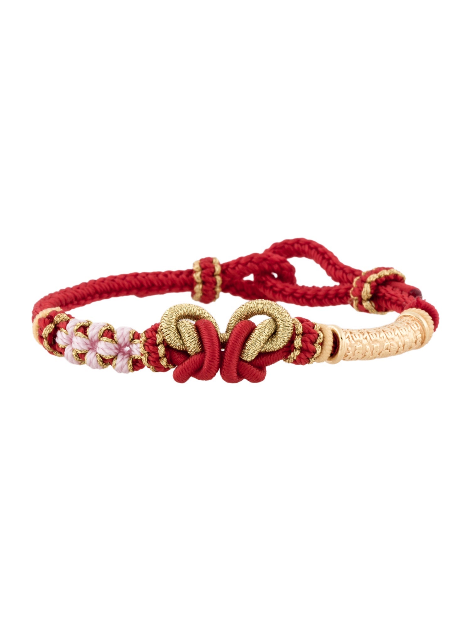 Bracelet 24K Cord Blessing Tube Wenchang Adjustable